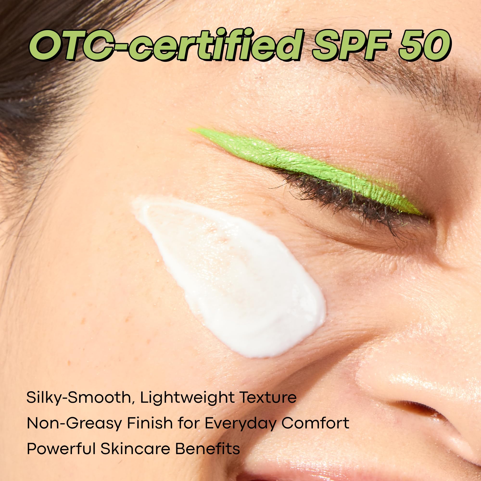 TONYMOLY Green Tea SPF 50 Sunscreen, Lightweight Korean Sunscreen for Face, Non-Greasy & No White cast, Daily Broad Spectrum UV