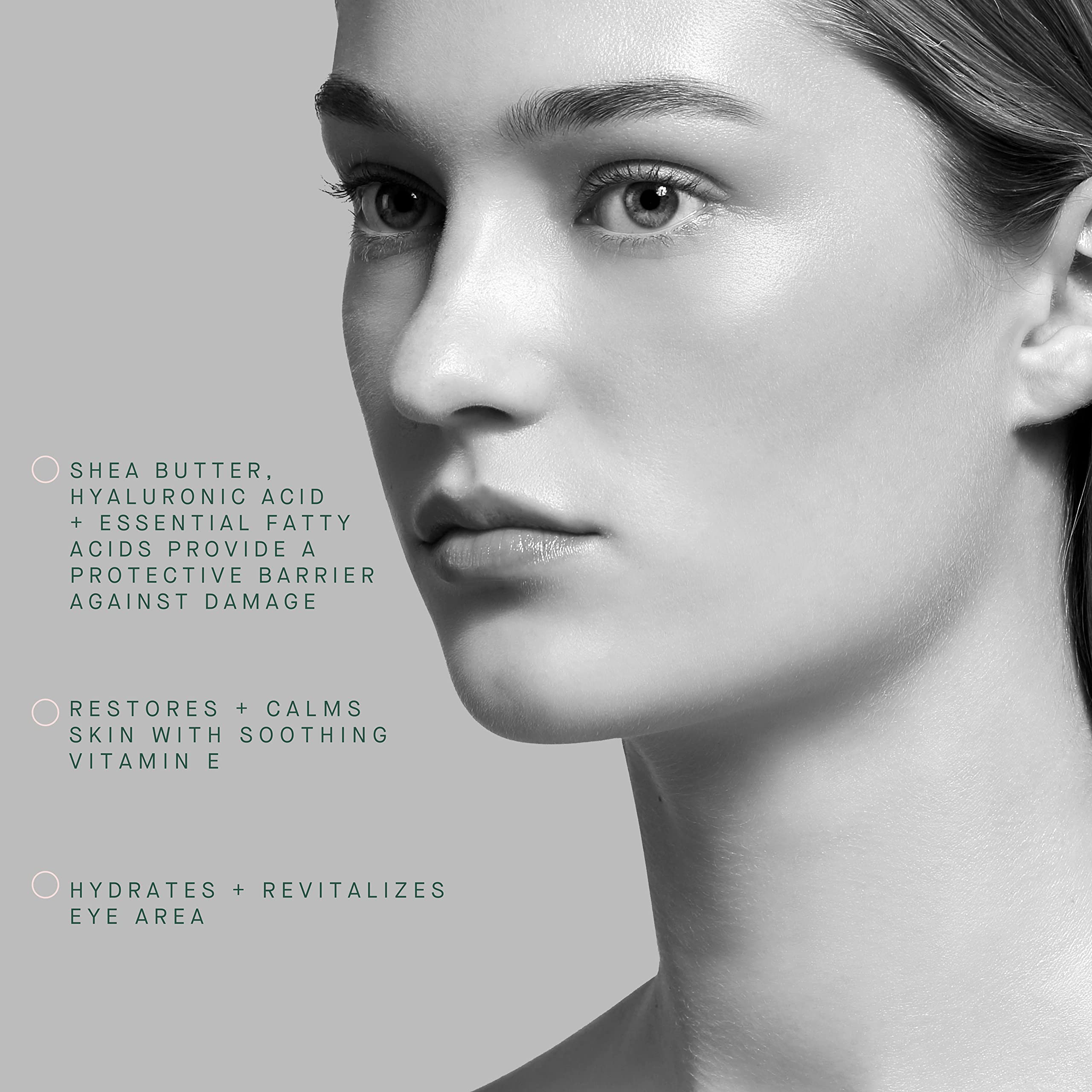 ARCONA Eye Dew - Shea Butter, Hyaluronic Acid + Liquid Crystals Fill In Lines + Wrinkles, Hydrates, Protects .3 oz. Made In The