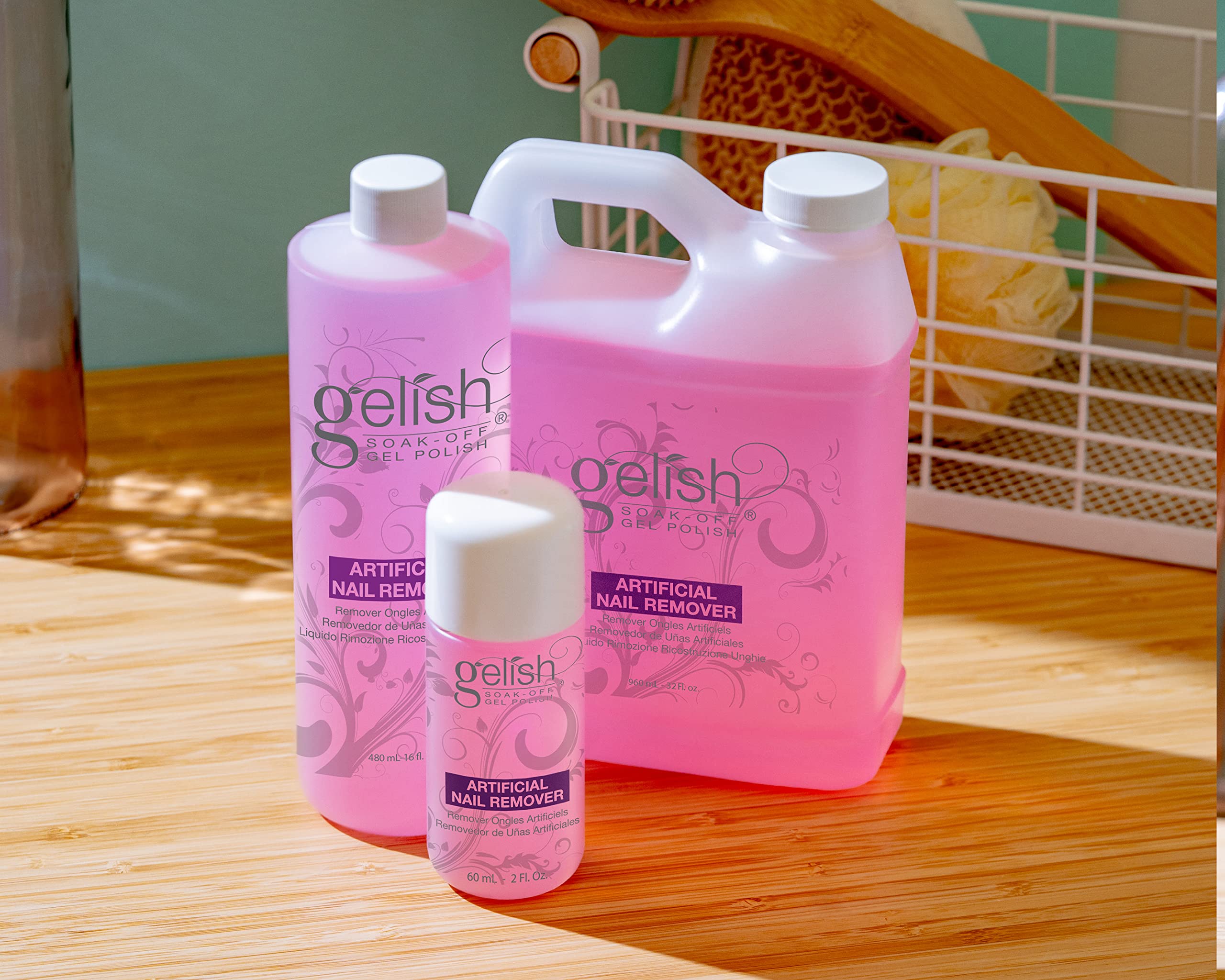 Gelish Artificial Nail Gel Polish Remover, Gel Nail Polish Remover, Nail Polish Remover, 4 oz.