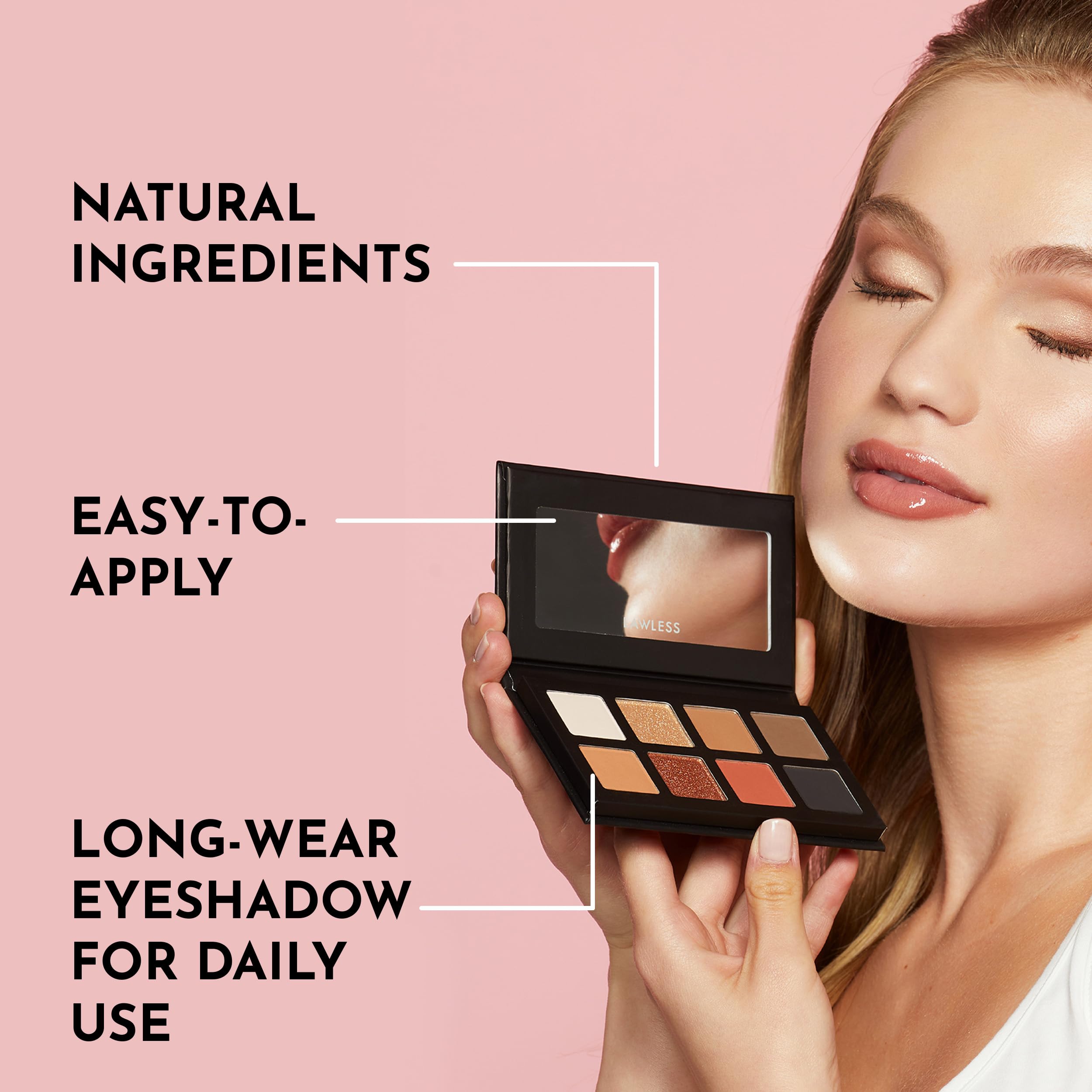 Lawless The Little One Palette - Premium Talc-Free Eyeshadow Palette With Eight Neutral Classic Shades, Travel Size Palette