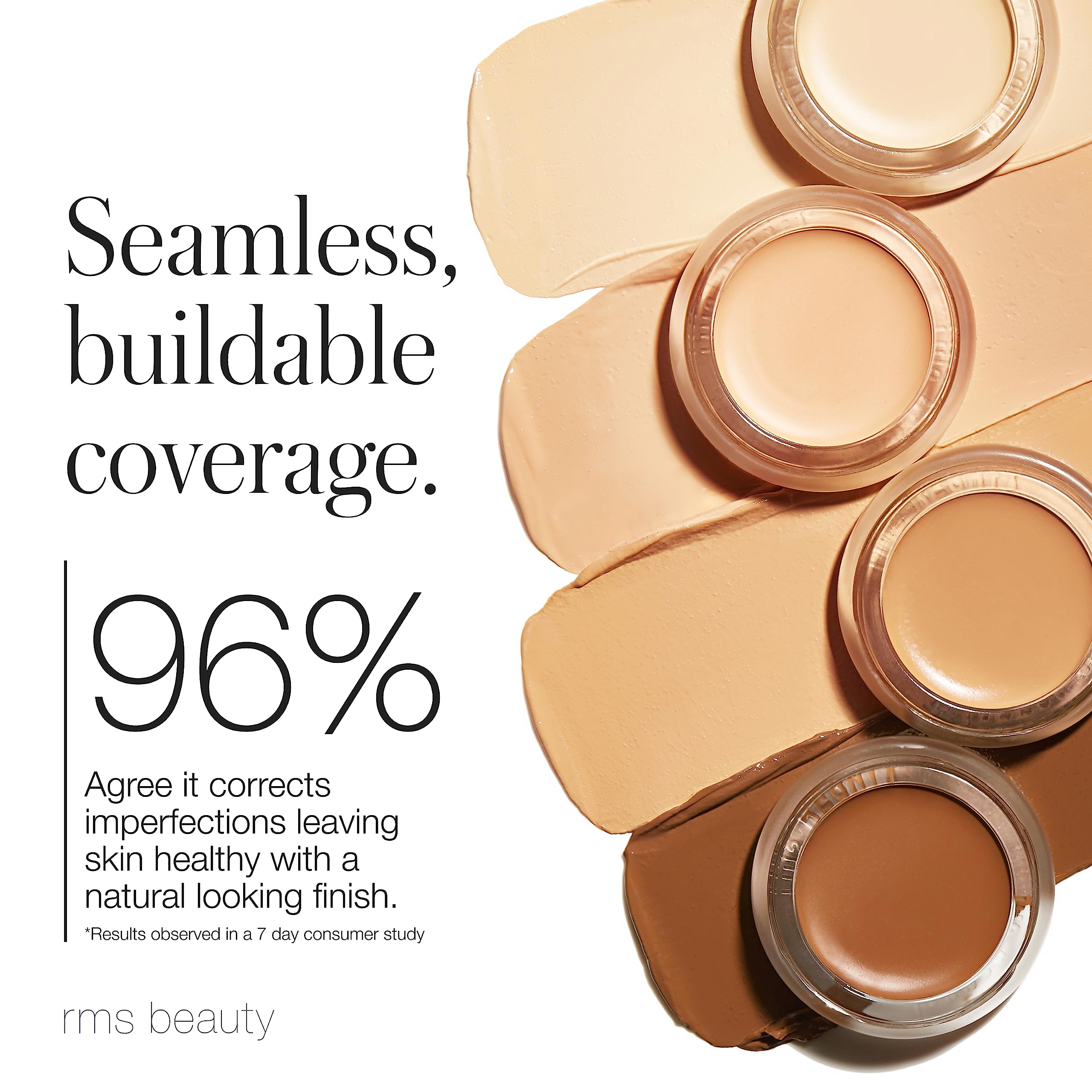 RMS Beauty UnCoverup Concealer - Cream Concealer, Dark Circles Under Eye Concealer for Mature Skin, Makeup Concealer Full Covera