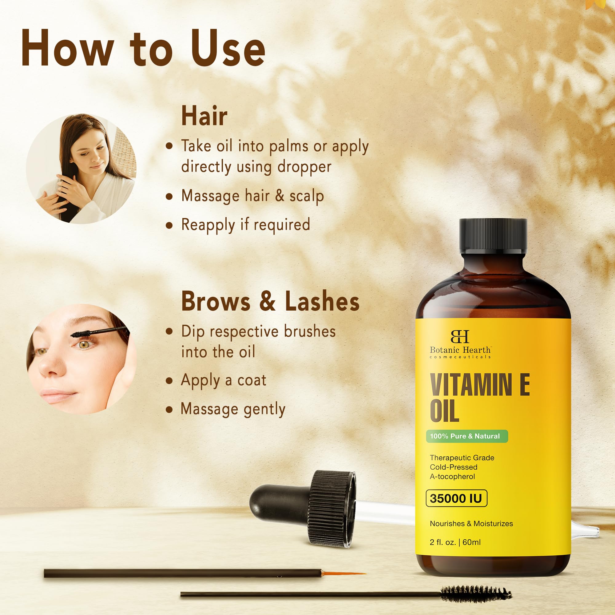 Botanic Hearth Vitamin E Oil (2 Fl Oz Set Of 2)