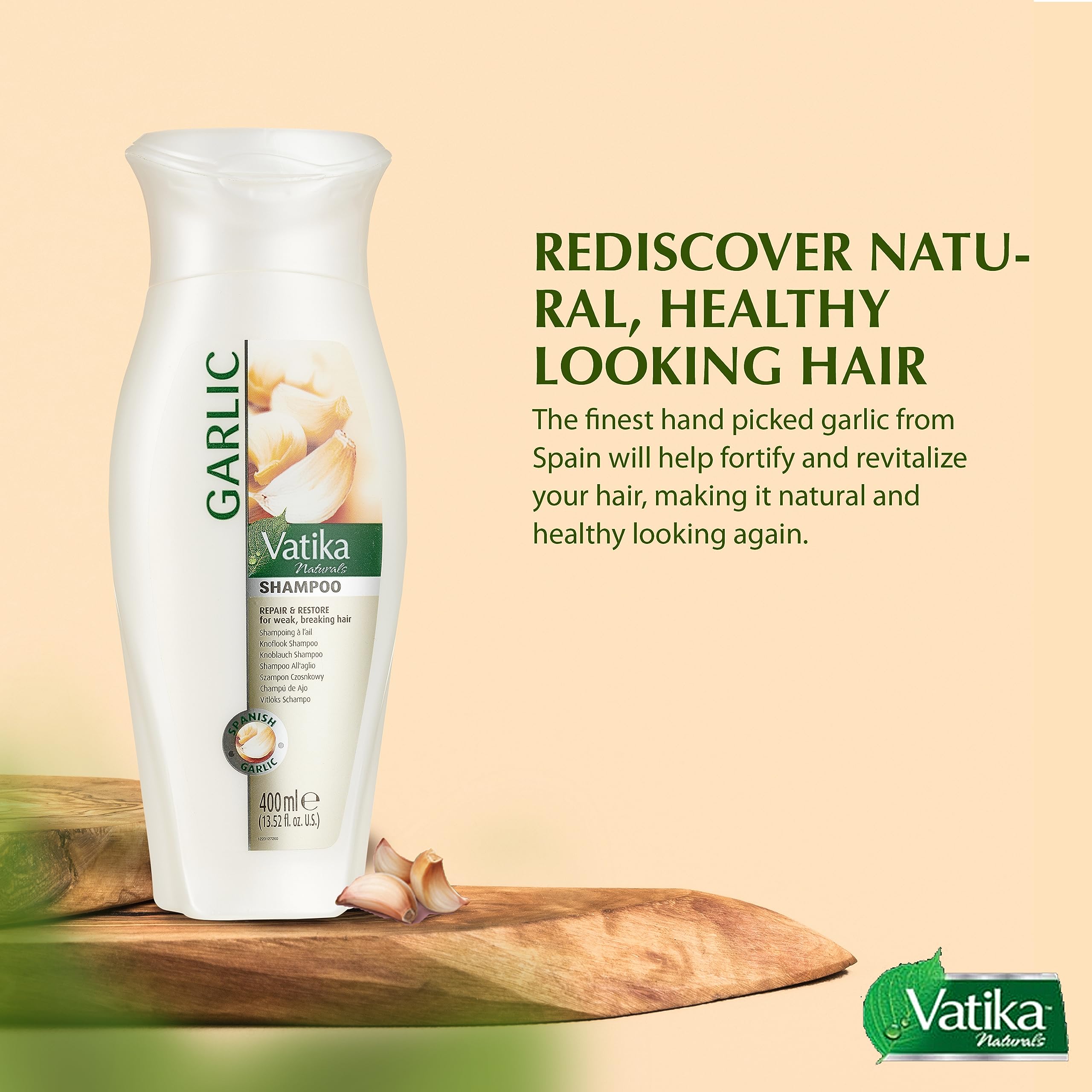 Vatika Garlic Shampoo 400Ml Repair & Restore