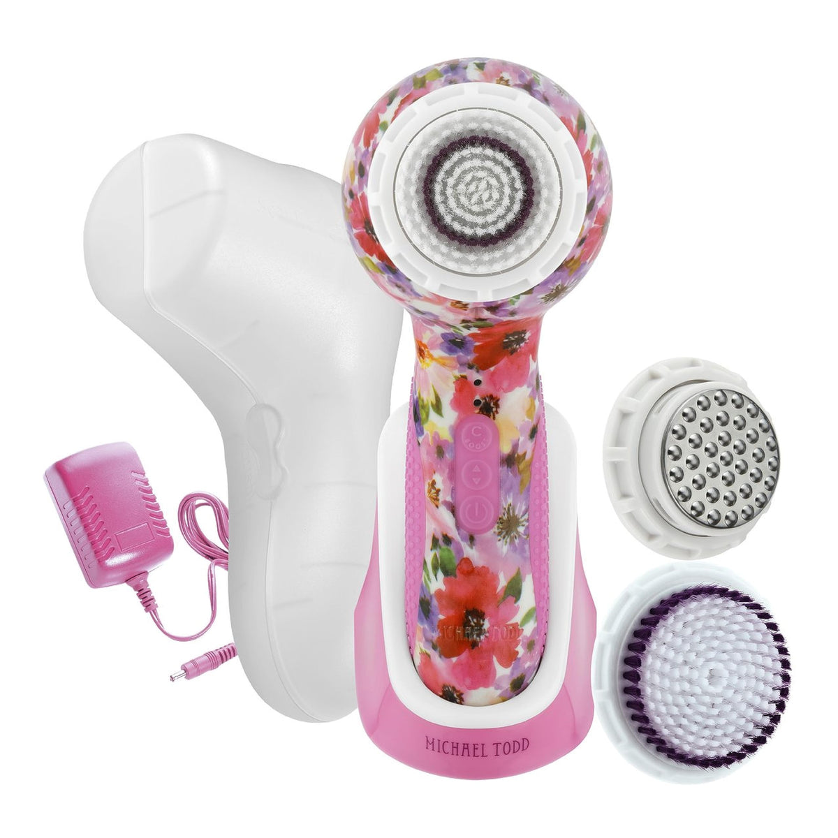 Michael Todd Beauty - Soniclear Elite - Facial Cleansing Brush System - 6-Speeds - Face Cleansing Brush & Exfoliating Body Scrub