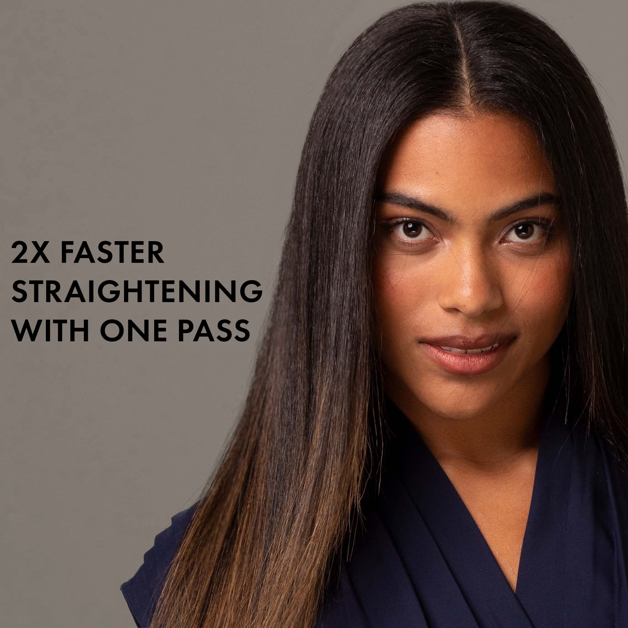 HOT TOOLS Pro Artist Black Gold Dual Plate Hair Straightener 1/2 Inch - Faster Styling, Reduced Damage, Model HT1122BG