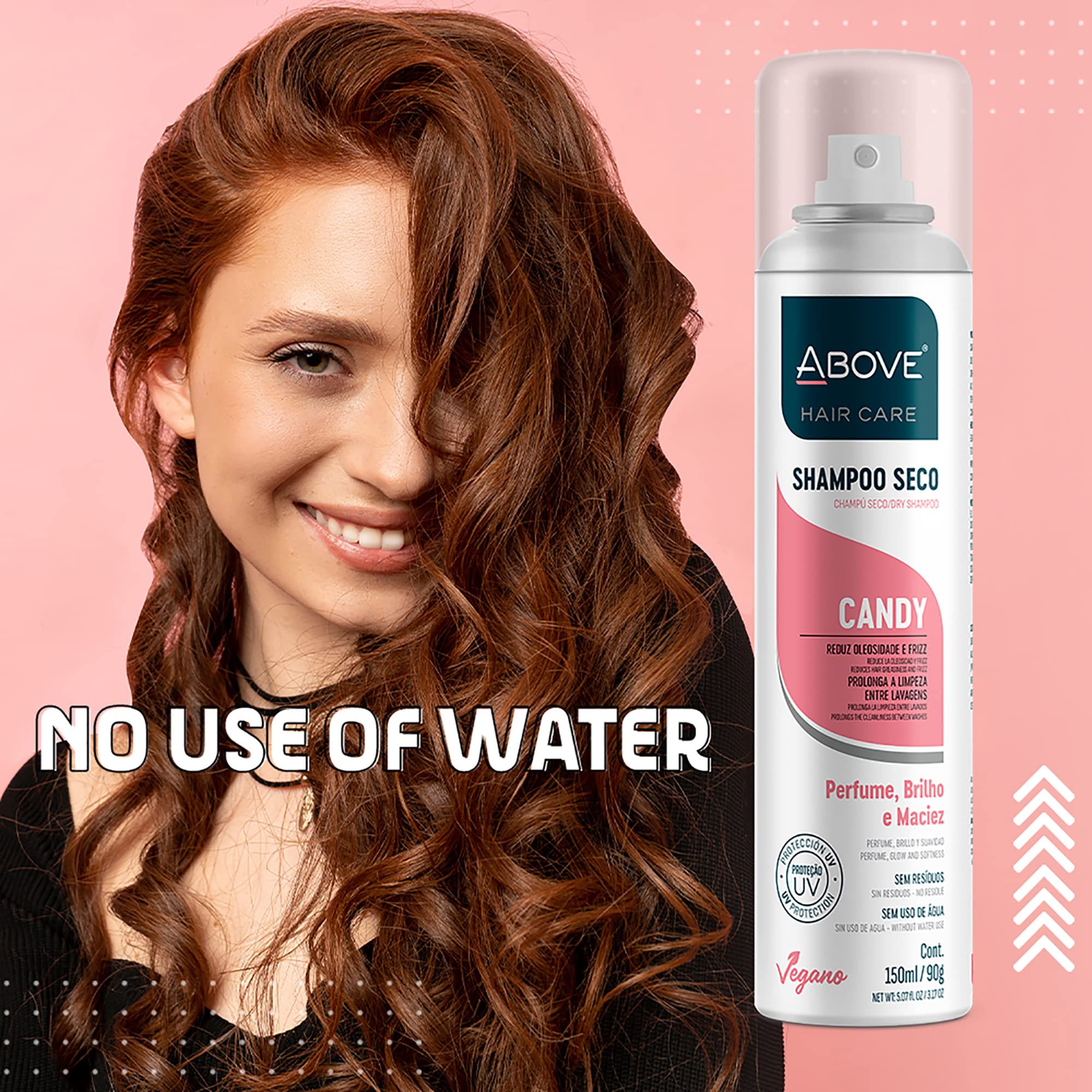Above Candy - Dry Shampoo - Absorbs Excess Oil Between Washes - Gives Softness And Shine To Your Strands - Does Not Leave Residu