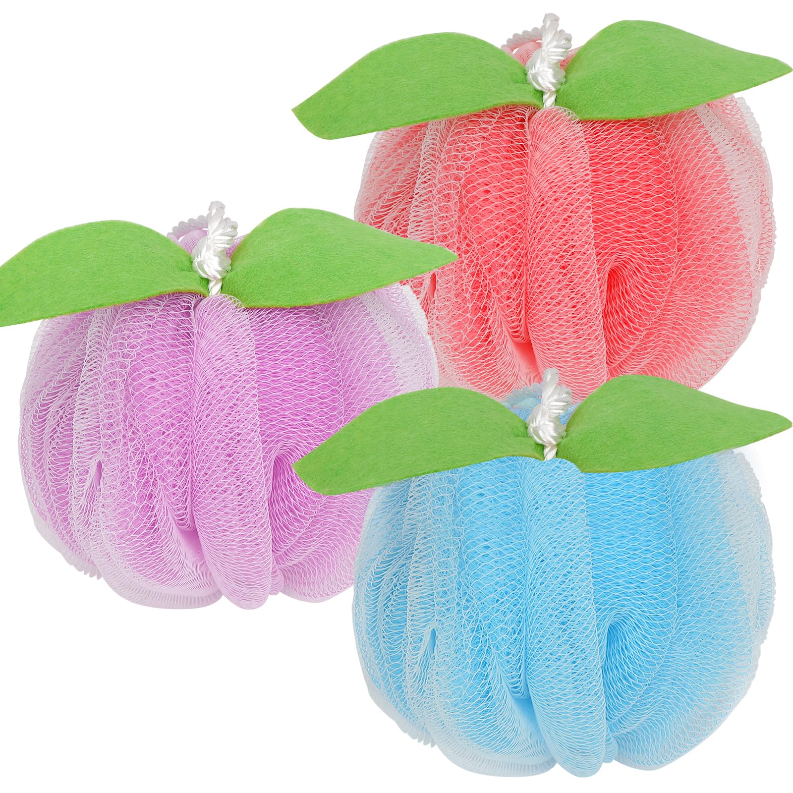 Farmoga Bath Loofah Shower Sponge Back Body Scrubber Soft Mesh Shower Puff Loofa Bath Sponge For Women & Men Exfoliating Bathing