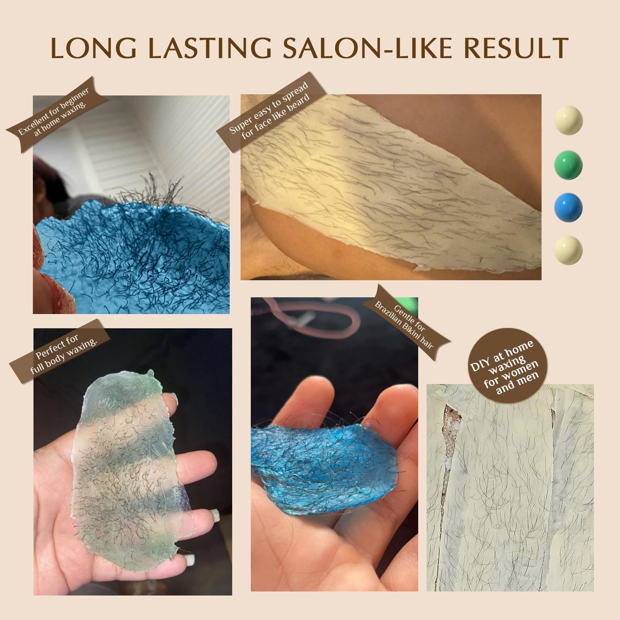 Girlearle Premium Digital Waxing Kit For Women And Men, Wax Warmer Hair Removal At Home With Wax Beads & Silicone Pot, Target Di