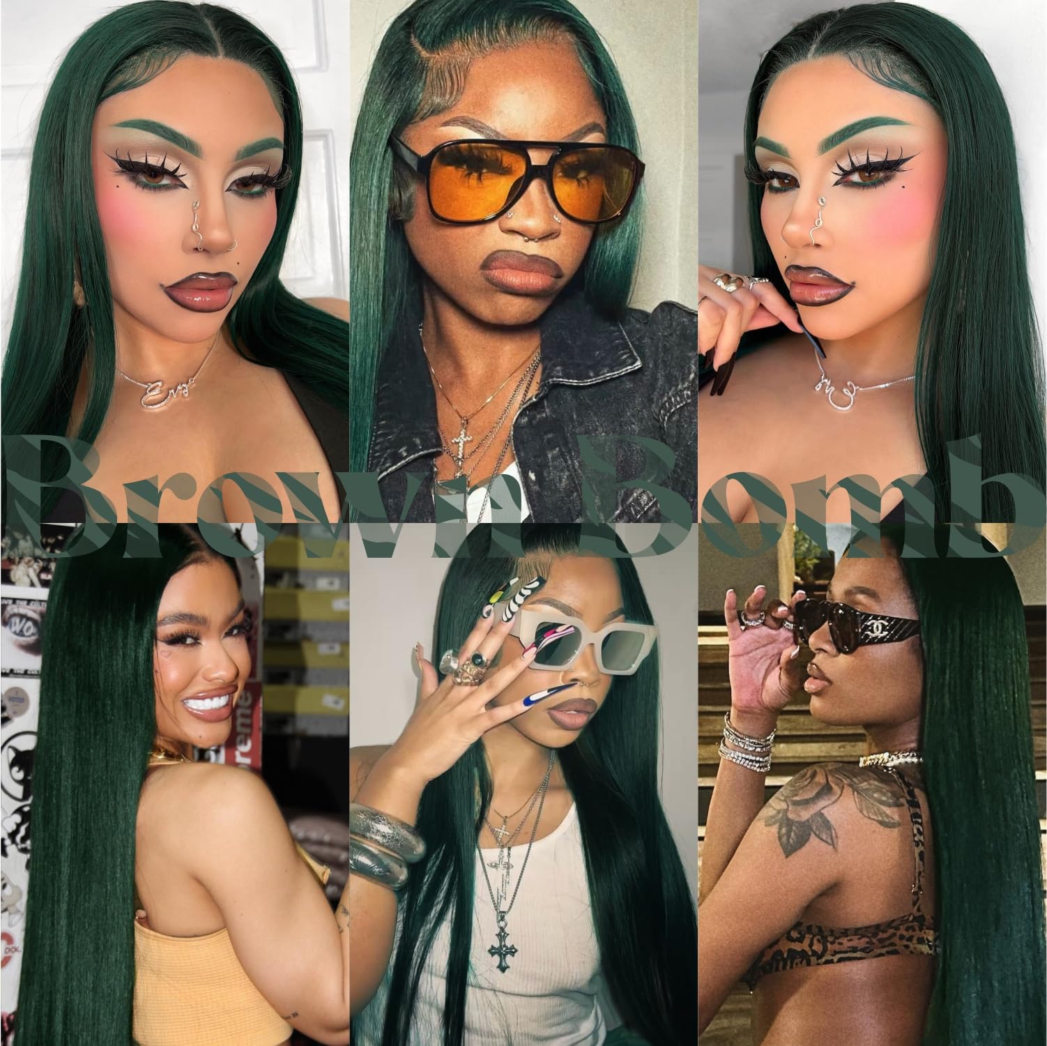 Brownbomb Straight Lace Front Wig Pre Plucked, Synthetic Lace Front Wig Pre Plucked, Hd Glueless Wigs 13X5X1 Lace Wigs For Women