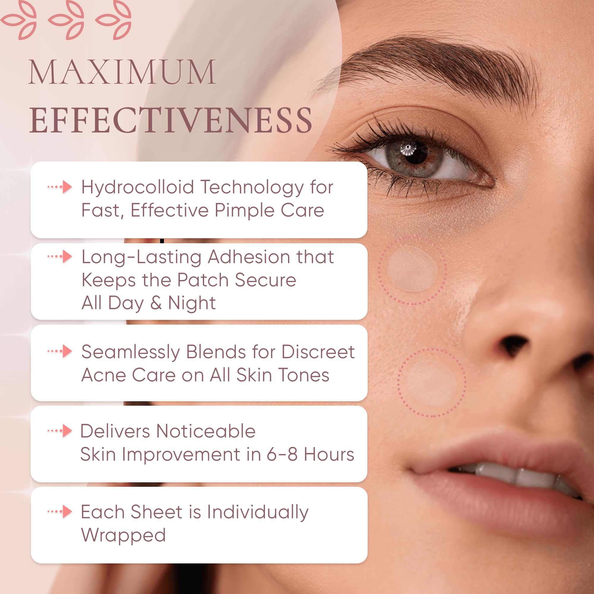 Prime Patch - Hydrocolloid Pimple Patches for Face, Clear Zit Stickers & Acne Dots, Strong Adhesion, Ultimate Blemish & Acne Pat