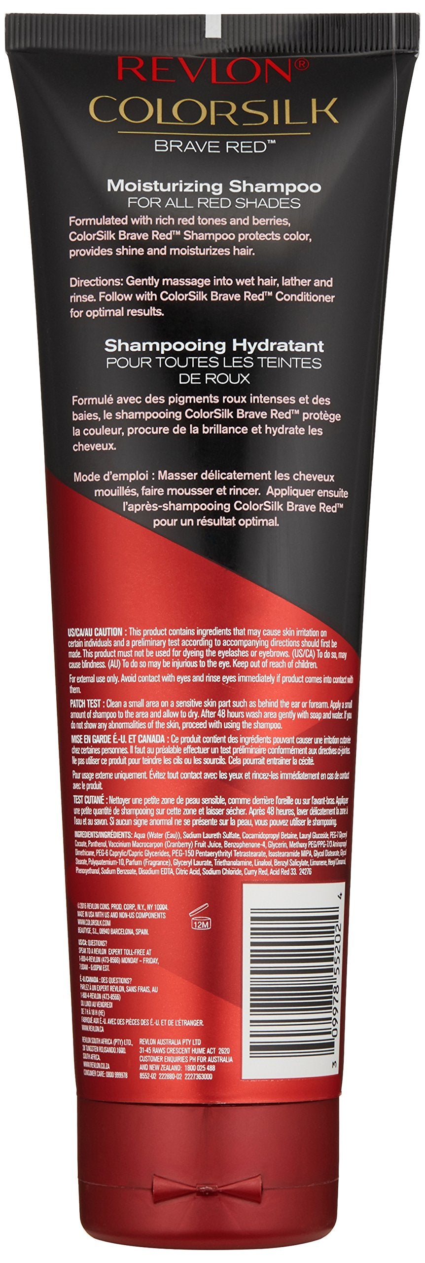 Revlon Colorsilk Care Shampoo, Red, 8.45 Fluid Ounce