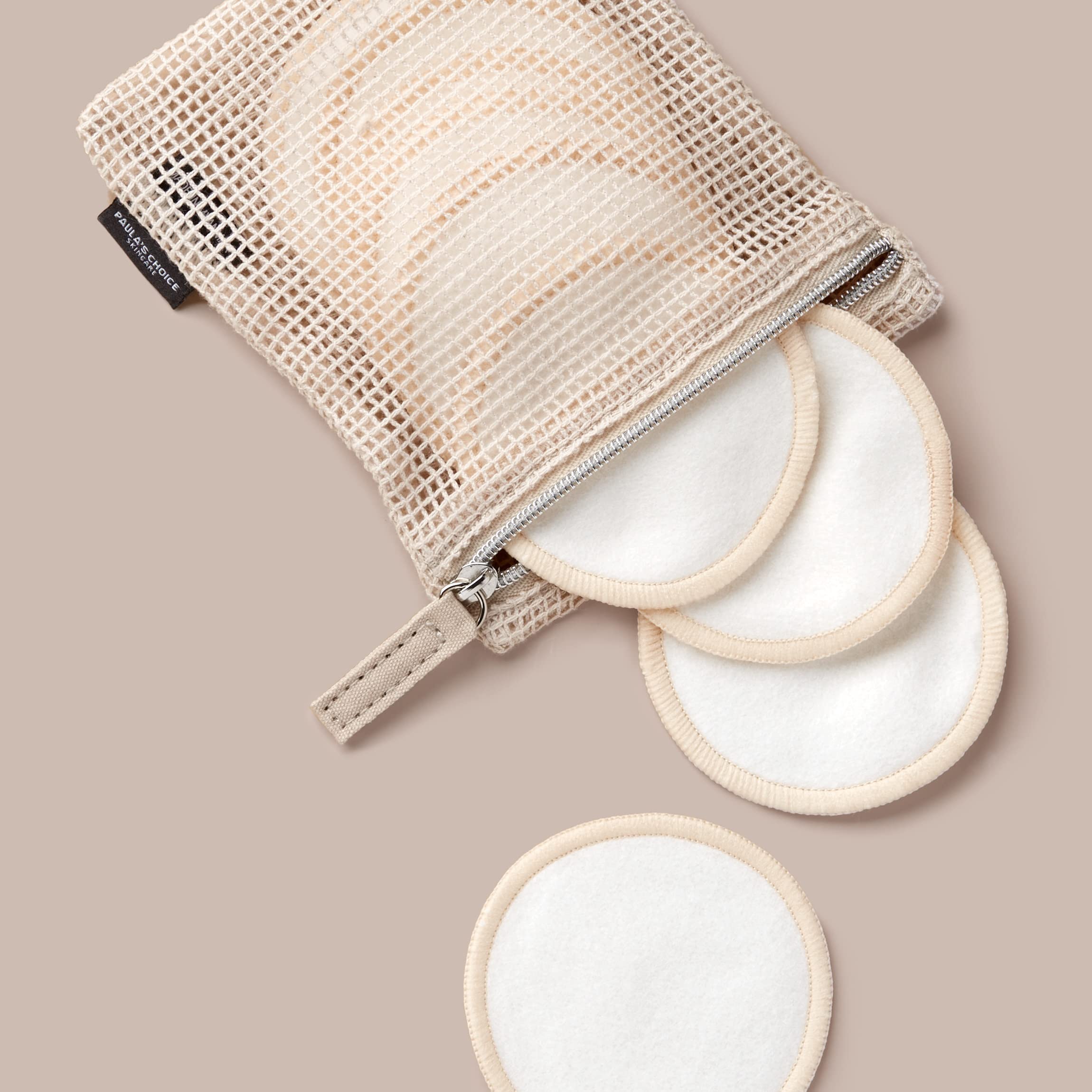 Paula'S Choice Reusable Makeup Remover Pads, Eco-Friendly Cotton & Bamboo Rounds For Toner & Exfoliants, Includes Washable Bag F