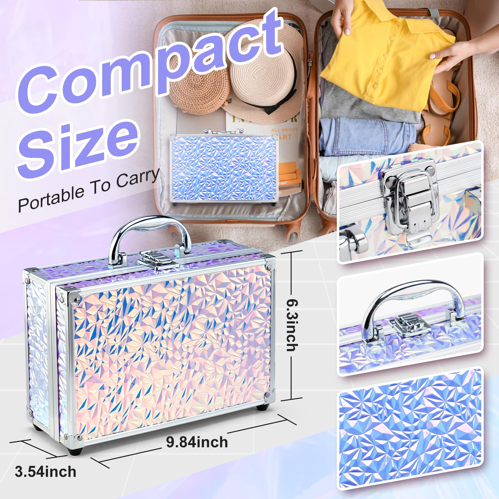 Color Nymph Makeup Kit For Women, Girls Makeup Set For Teens Professional Make Up Kits With Travel Case Full Cosmetics Kit W/ 35