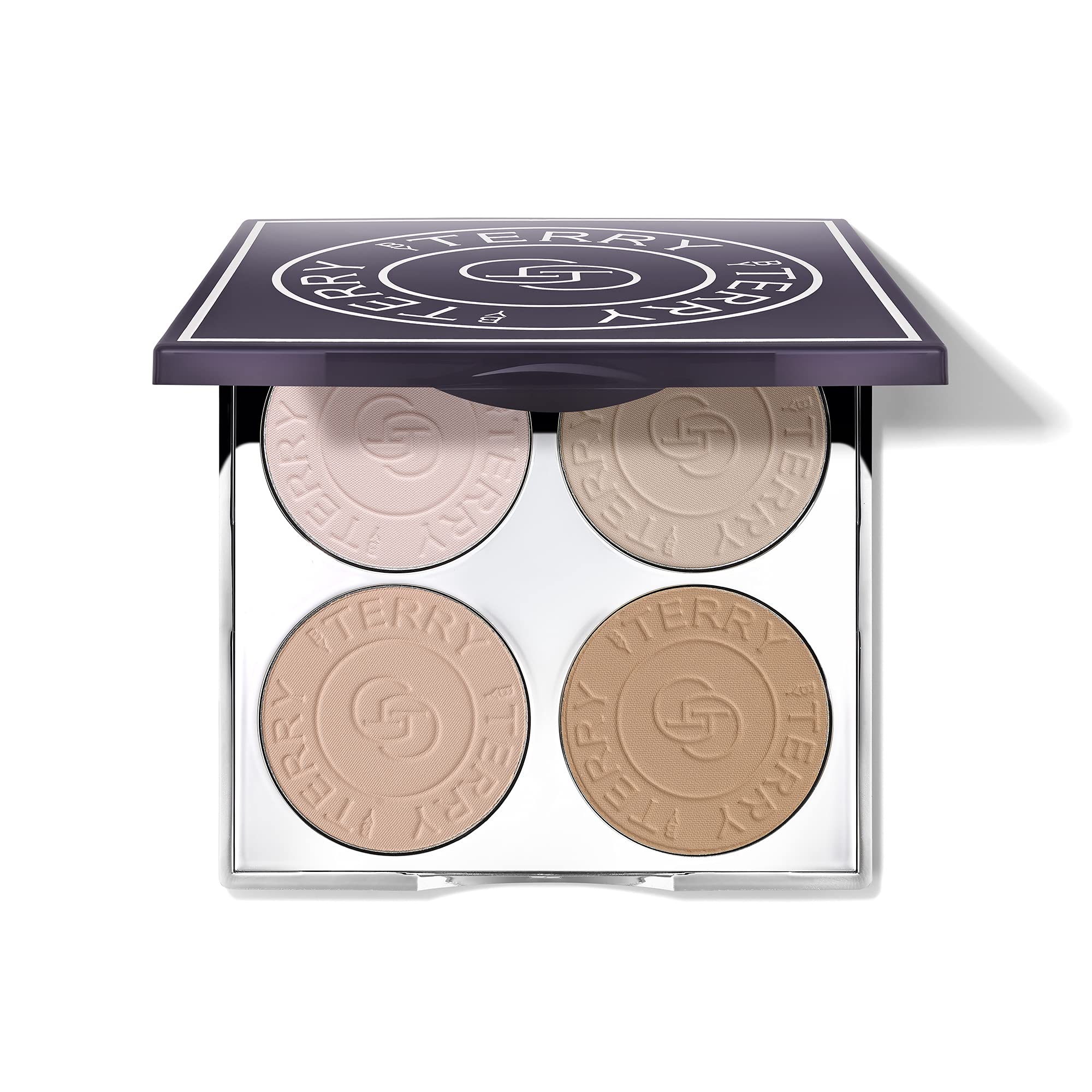By Terry Hyaluronic Hydra-Powder Palette, 4-Shade, Vegan Contour Palette For Flawless & Matte Complexion, Fair To Medium