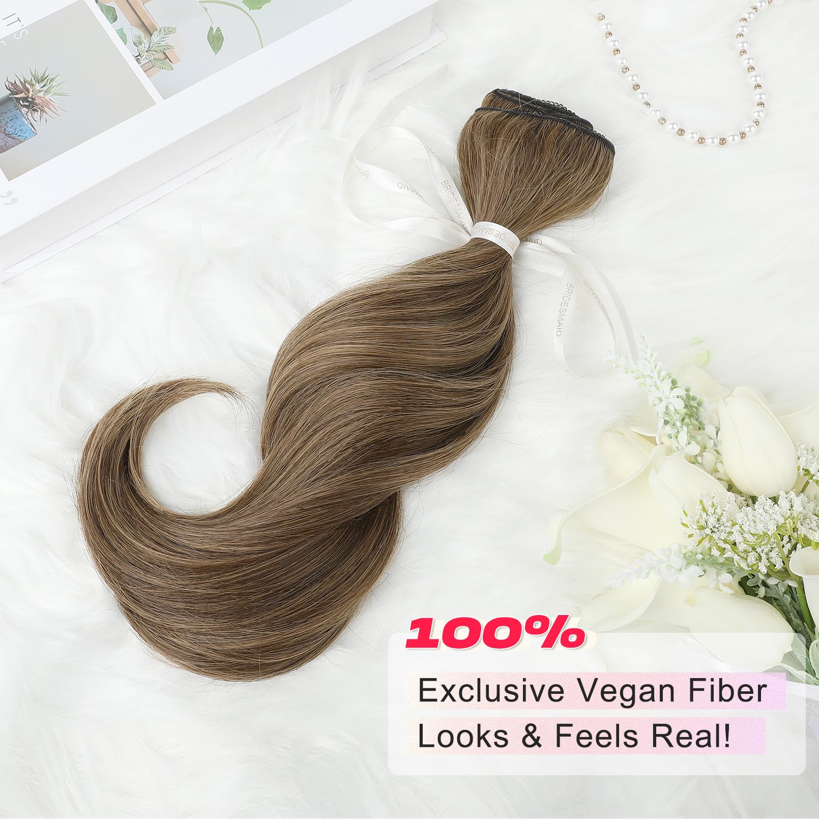 Ntynty Clip In Hair Extensionss, 4Pcs Hair Extensions 14'' Short Layered Cut Hair Extensions Invisible Lace Weft Natural Soft Ha