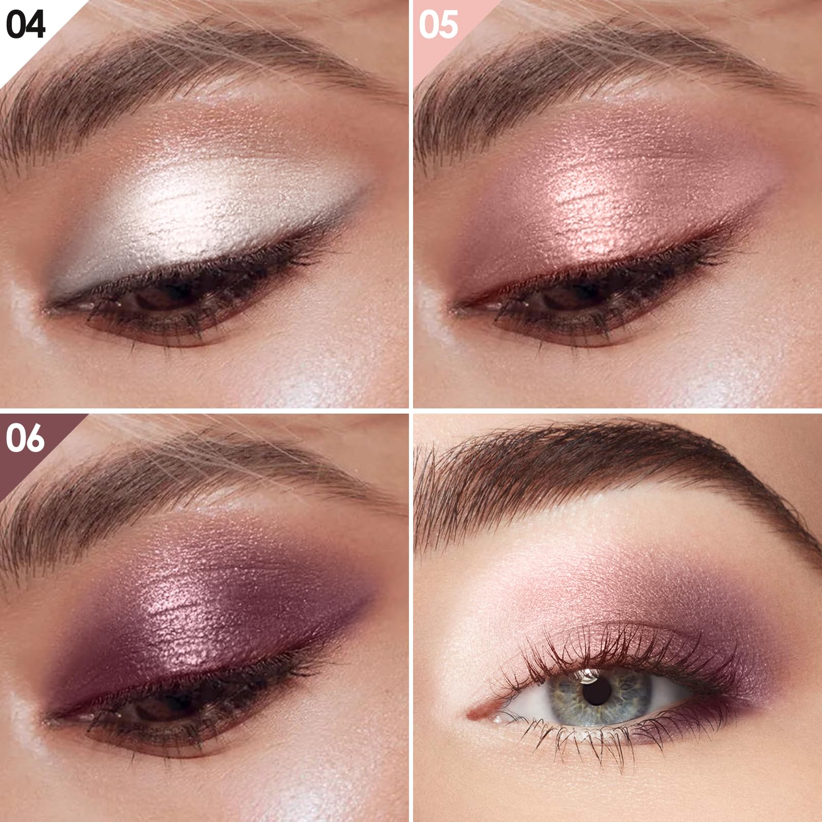Falocutus 3 Pcs Gel Eyeshadow Stick,Cream Matte And Shimmer Eyeshadow Pencil,Waterproof & Smudge-Proof Highlighter Makeup Pen,Lo