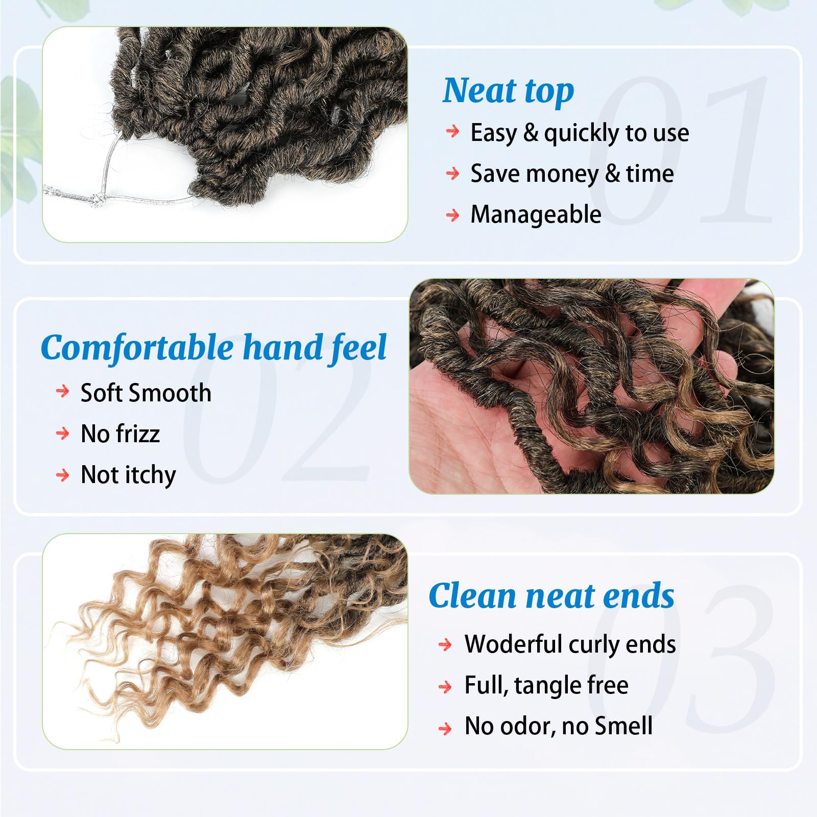 Forevery Goddess Locs Crochet Hair 22 Inch Faux Locs Crochet Hair 6 Packs Pre Looped Crochet Hair For Black Women,Crochet Boho L