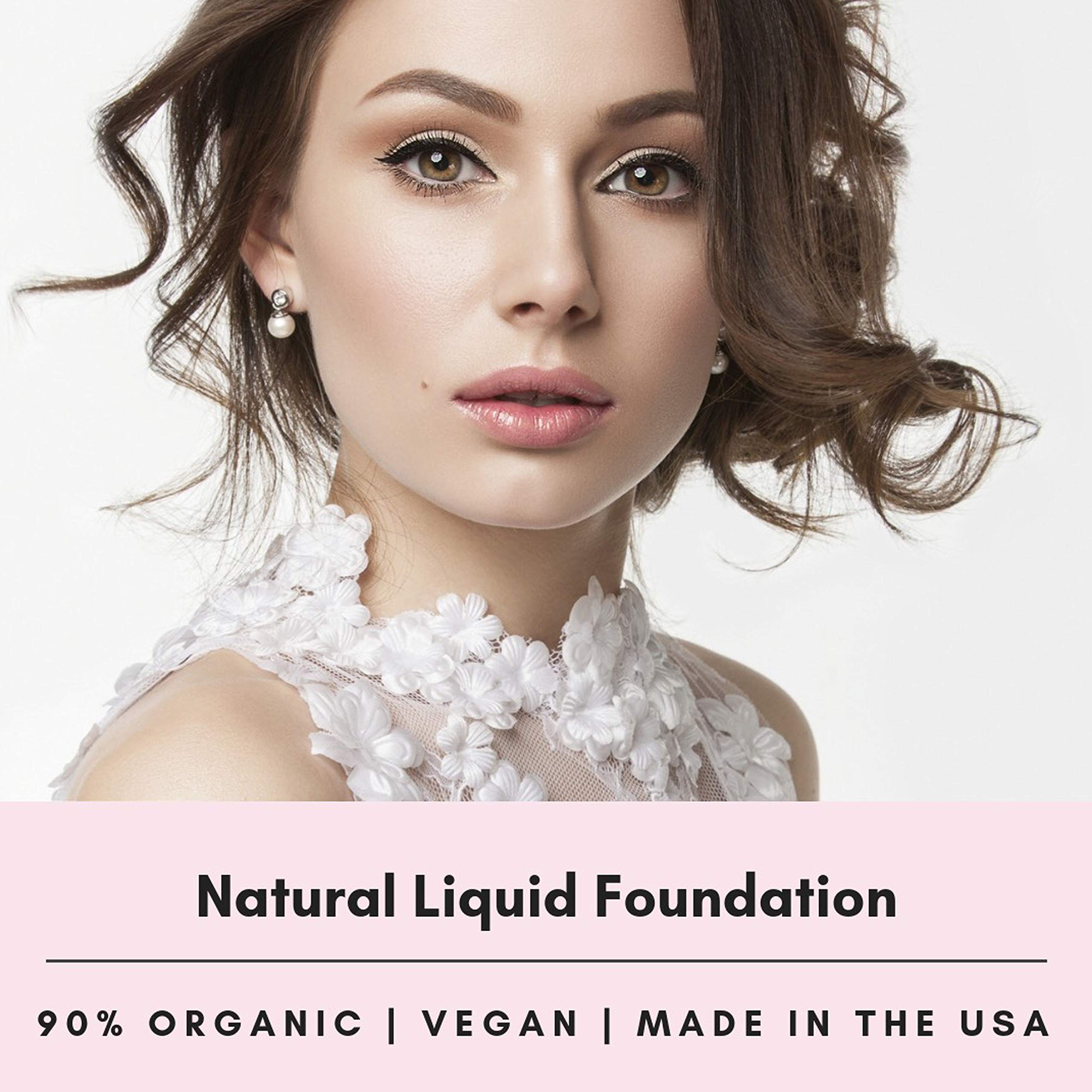 Mom'S Secret 100% Natural Foundation, Organic, Vegan, Aloe Based, Natural Sun Protection, Gluten Free, Cruelty Free, Made In The