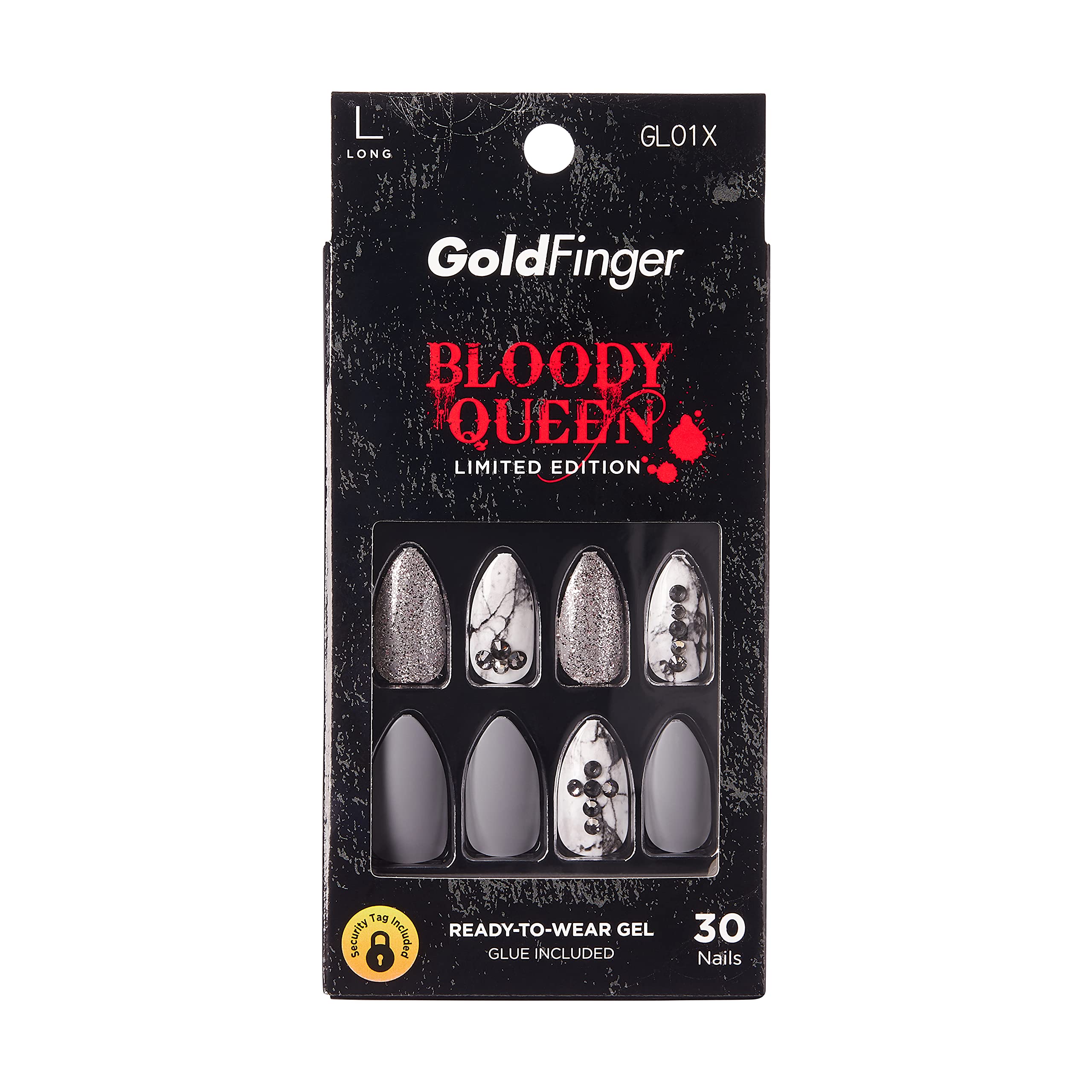 Halloween Nails Goldfinger Bloody Queen Limited Edition Press-On Nails