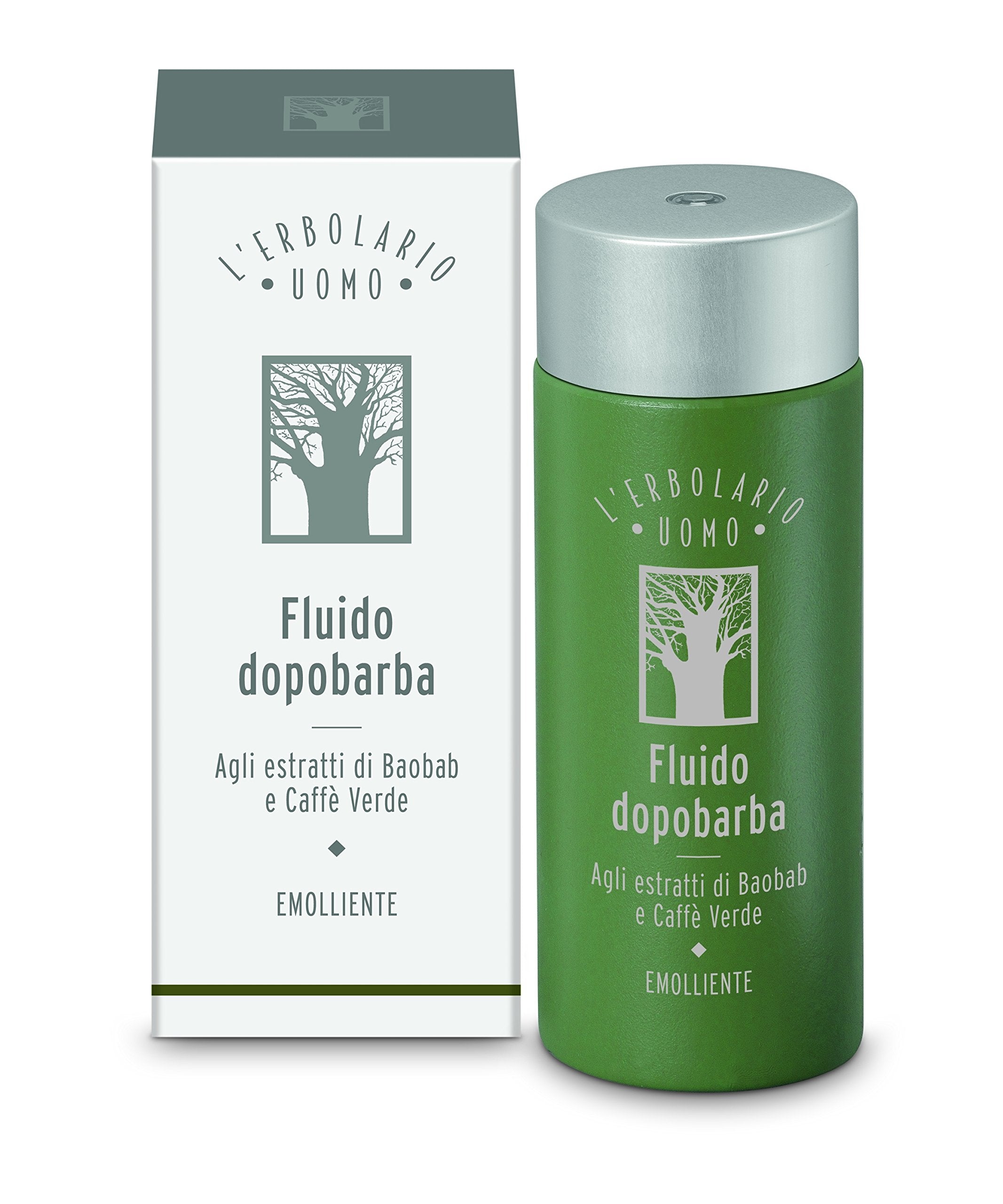 Lerbolario Baobab And Green Coffee Aftershave Fluid - For Instantly Reducing Any Redness Caused By Shaving - Soothe Any Feelings