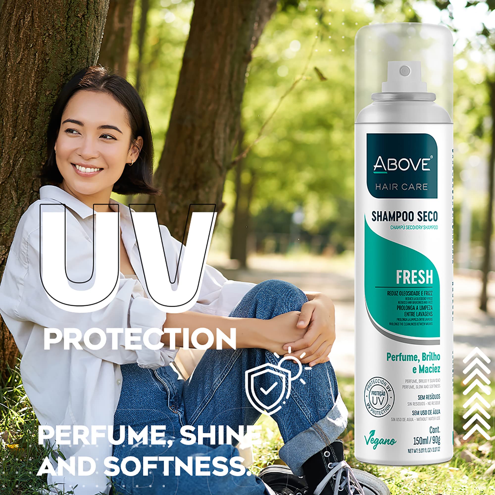 Above Fresh - Dry Shampoo - Absorbs Excess Oil Between Washes - Gives Softness And Shine To Your Strands - Does Not Leave Residu
