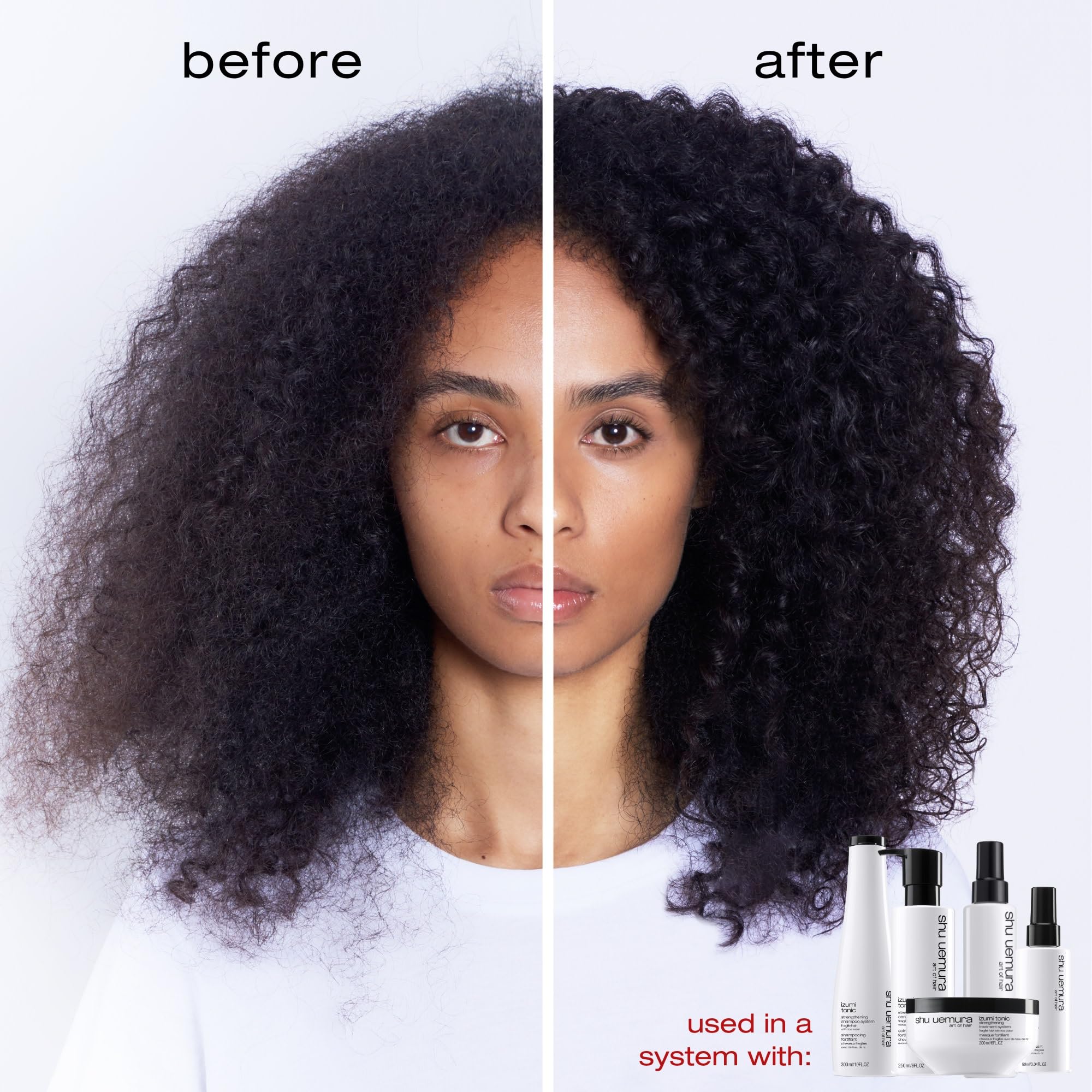 Shu Uemura Izumi Tonic Strengthening & Thickening Rice Water Shampoo | Hydrates And Repairs Damaged Hair | Smooths And Adds Shin