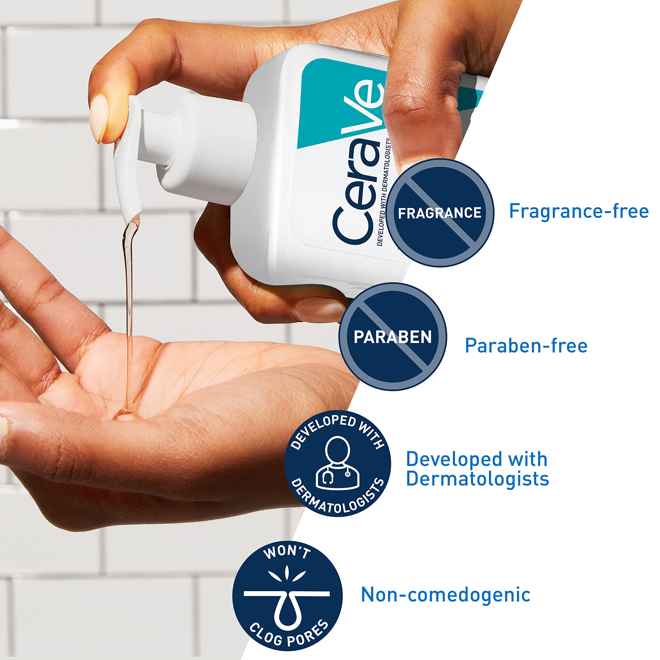 Cerave 2% Salicylic Acid Acne Face Wash - Purifying Clay Cleanser For Oily Skin