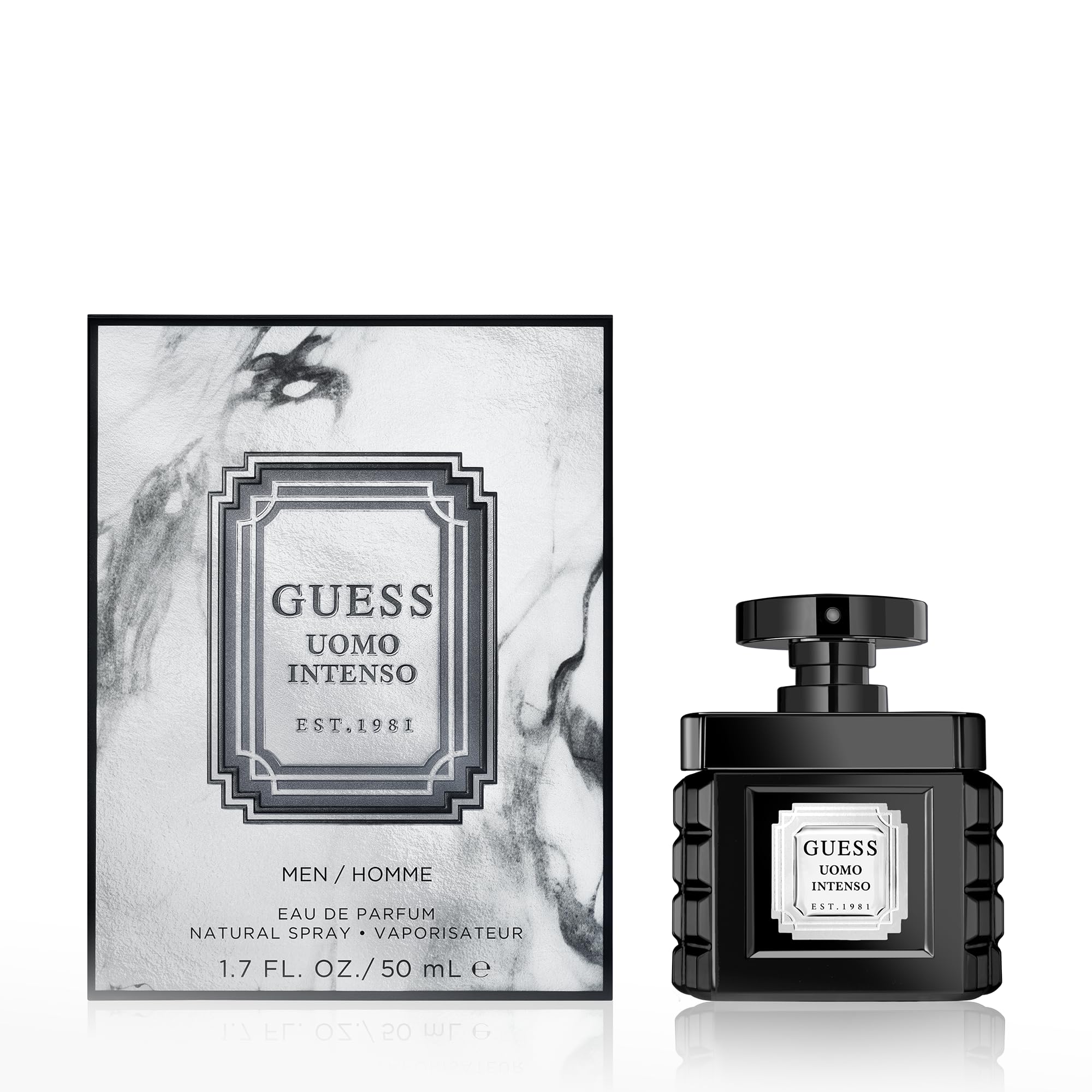 GUESS Uomo Intenso Eau de Parfum Cologne Spray for Men, 1.7 Fl. Oz.
