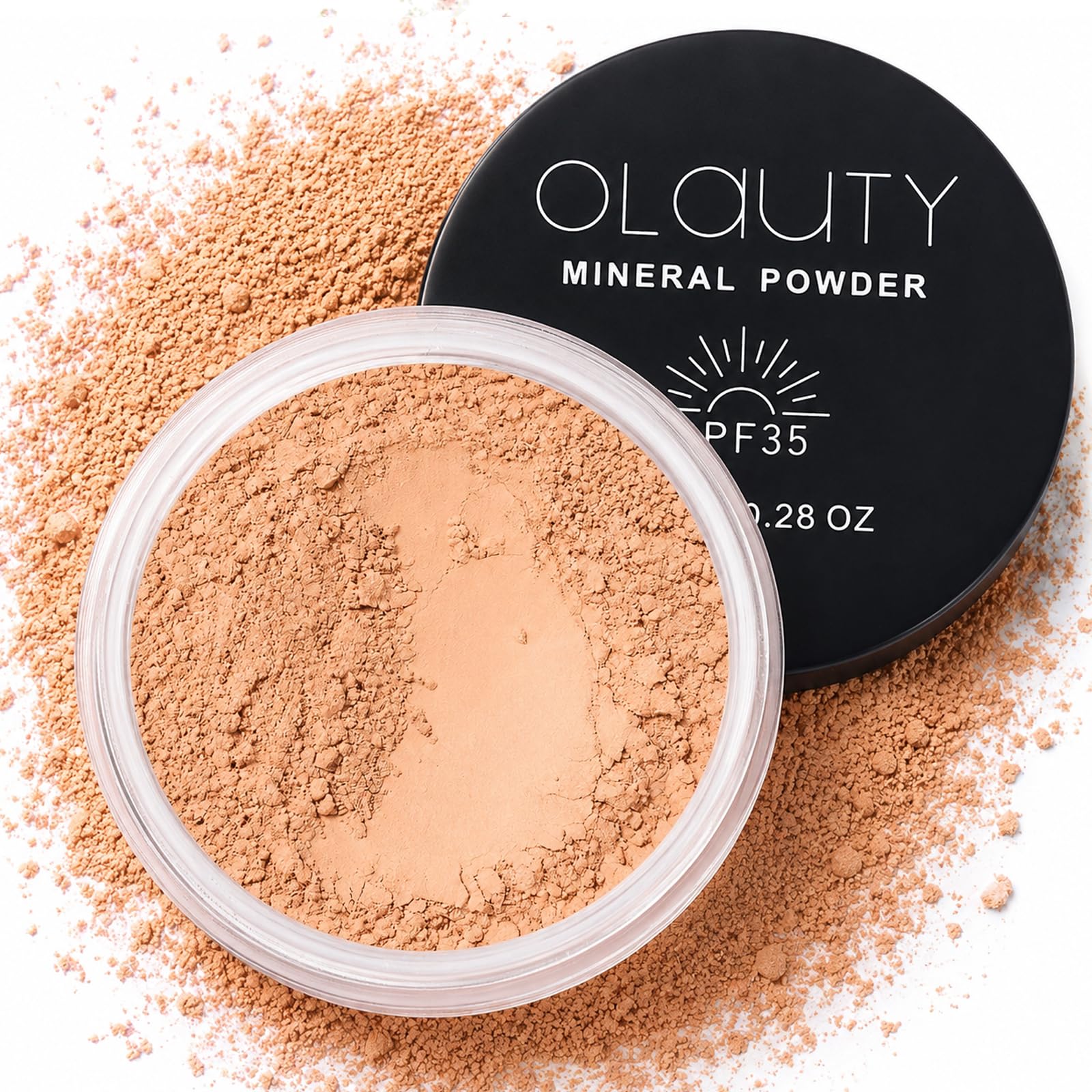 MineralPure Mineral Powder Foundation SPF 35  Loose Setting Powder for Face & Scalp | Oil Control, SweatProof, LongLasting, L