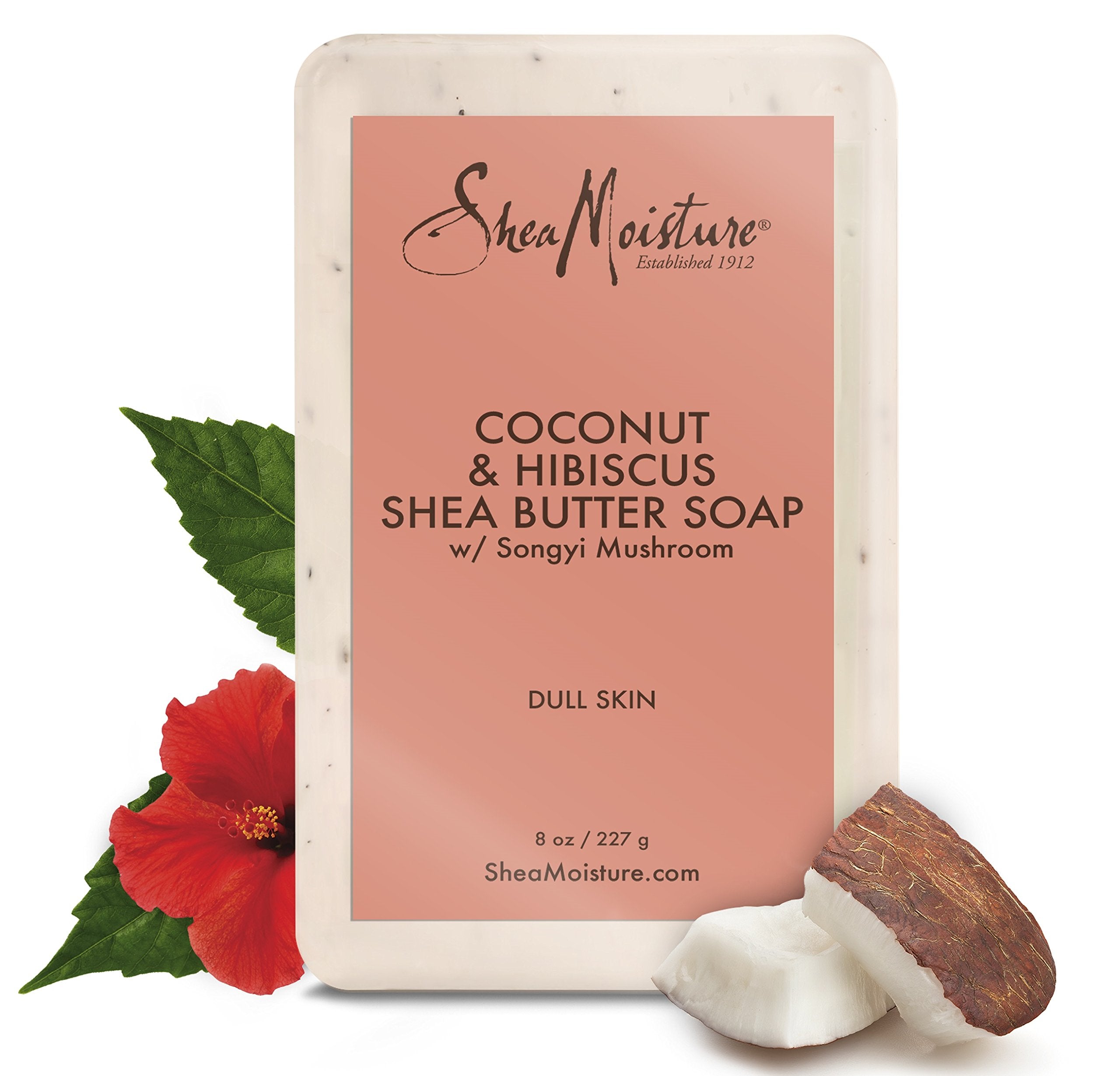 Shea Moisture Coconut & Hibiscus Shea Butter Soap, 8 Ounce