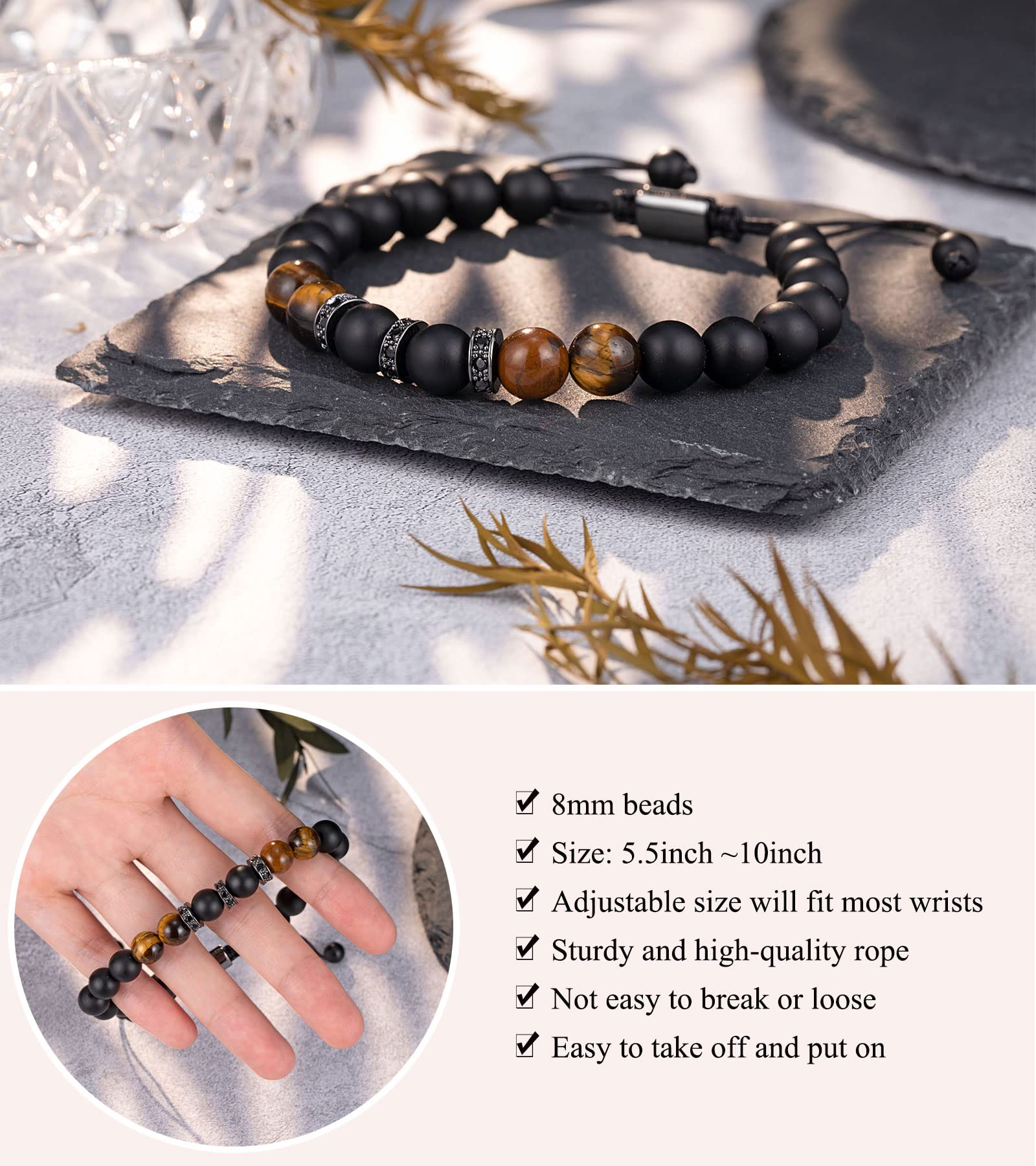 UNGENT THEM Fathers ' Day Gifts for Dad from Daughter, Dad Presents Bracelet Christmas Valentines ' Day Birthday Gifts for Dad W