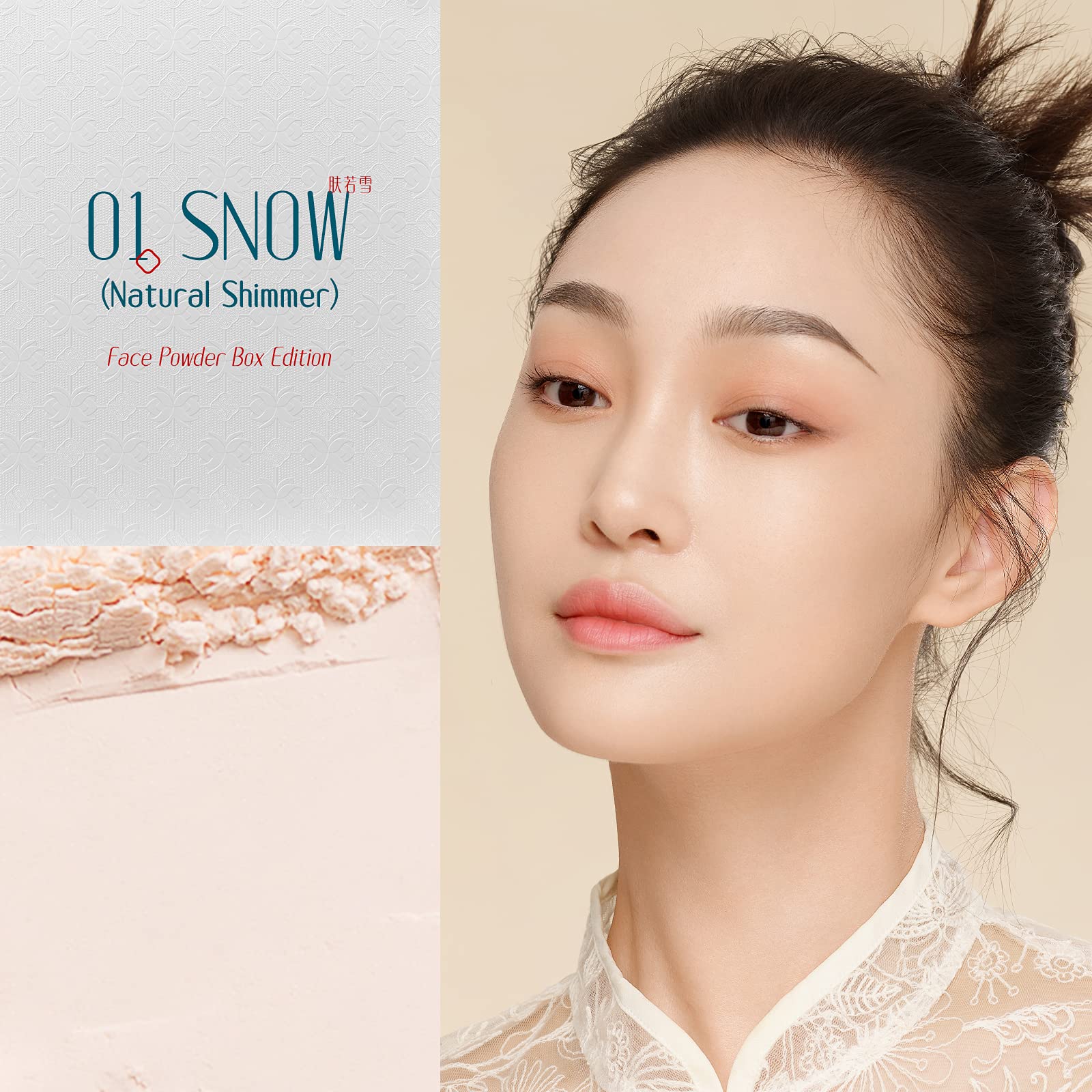 FLORASIS  Fairy Peach Blossom Ultra-light Setting Powder 01 Snow(Porch Window Edition)