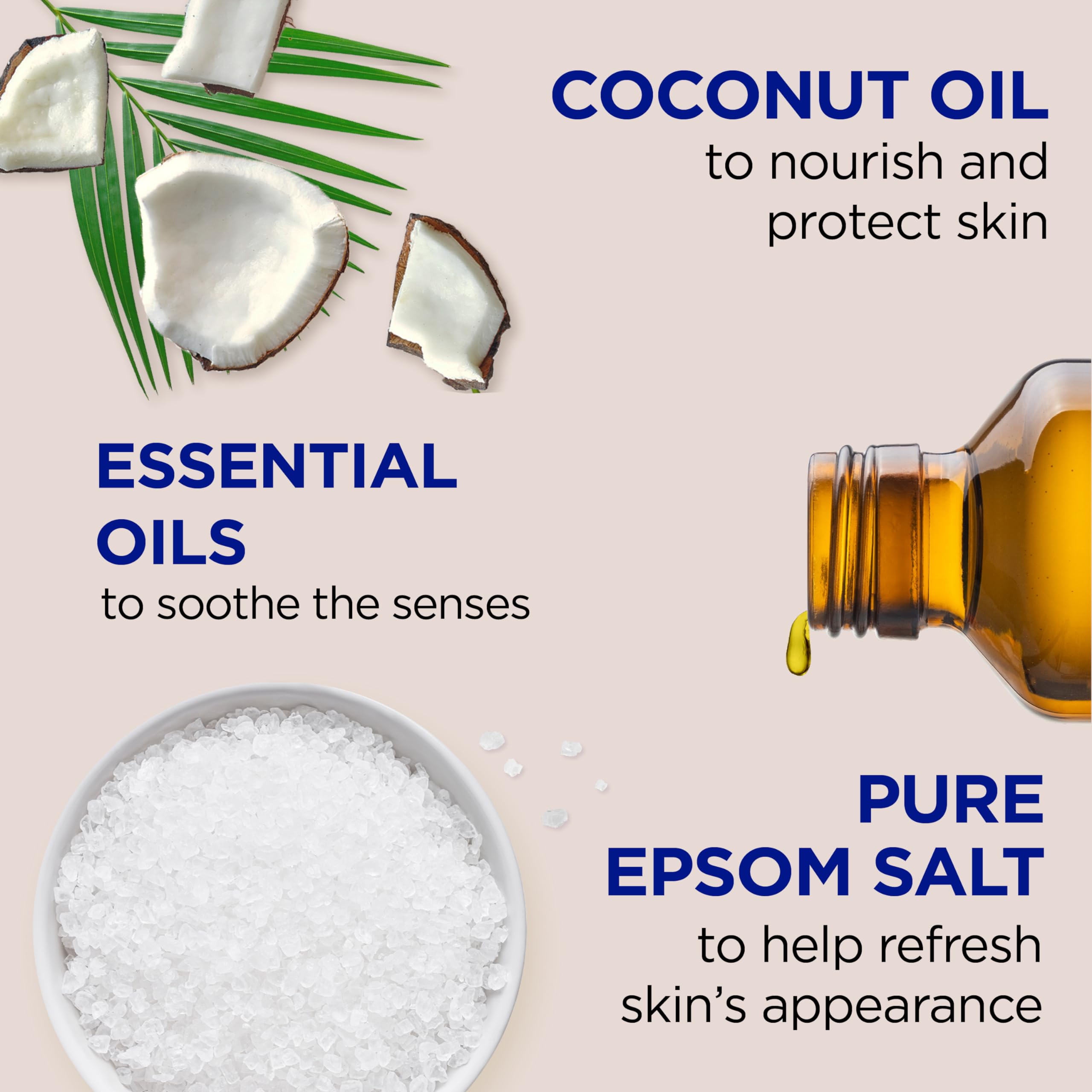 Dr. Teal'S Coconut Oil Foaming Bath With Pure Epsom Salt (1 Bottle, 34 Oz) - Essential Oils Nourish & Protect Your Skin - Reliev