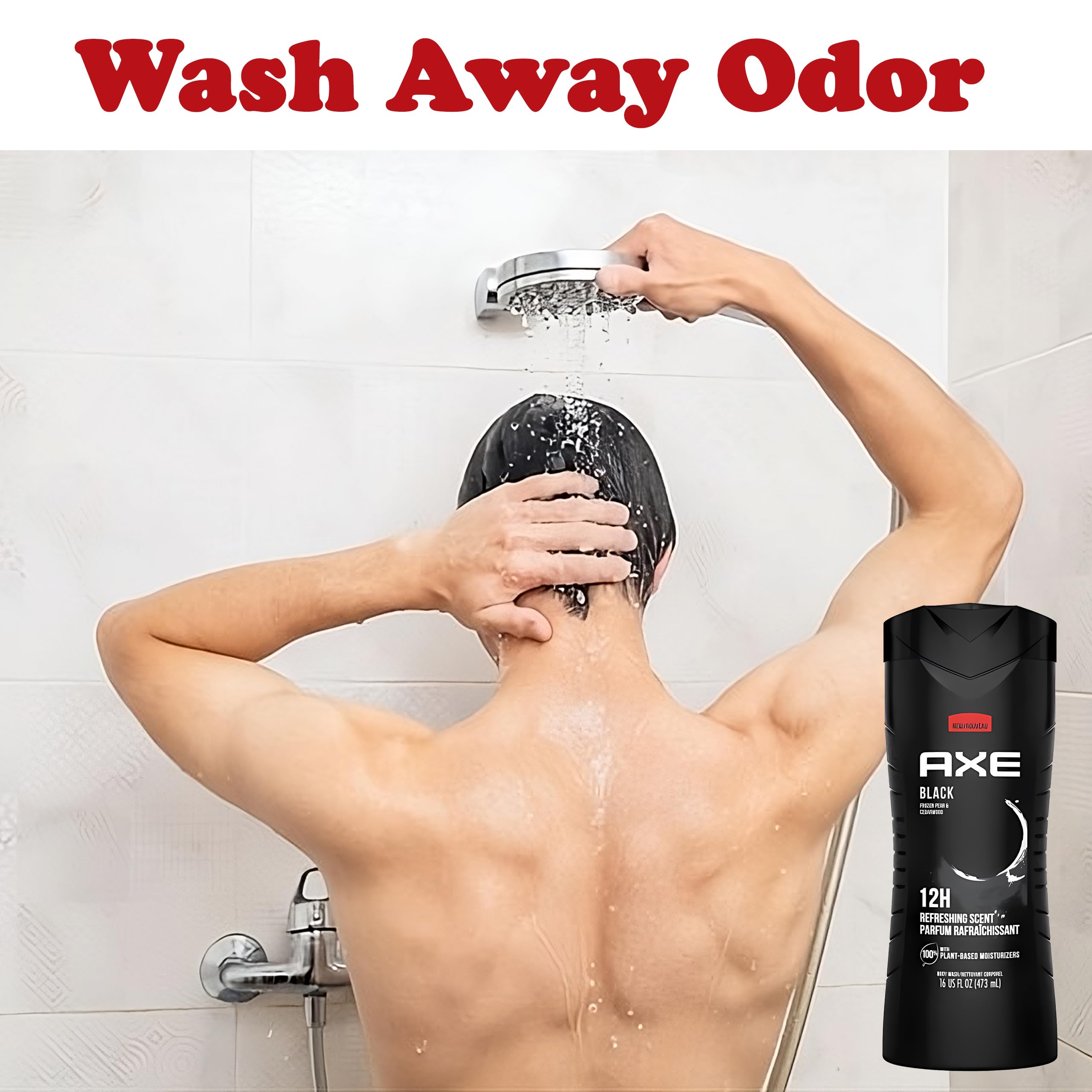 Axe Body Wash, Black 16 oz (Pack of 3)