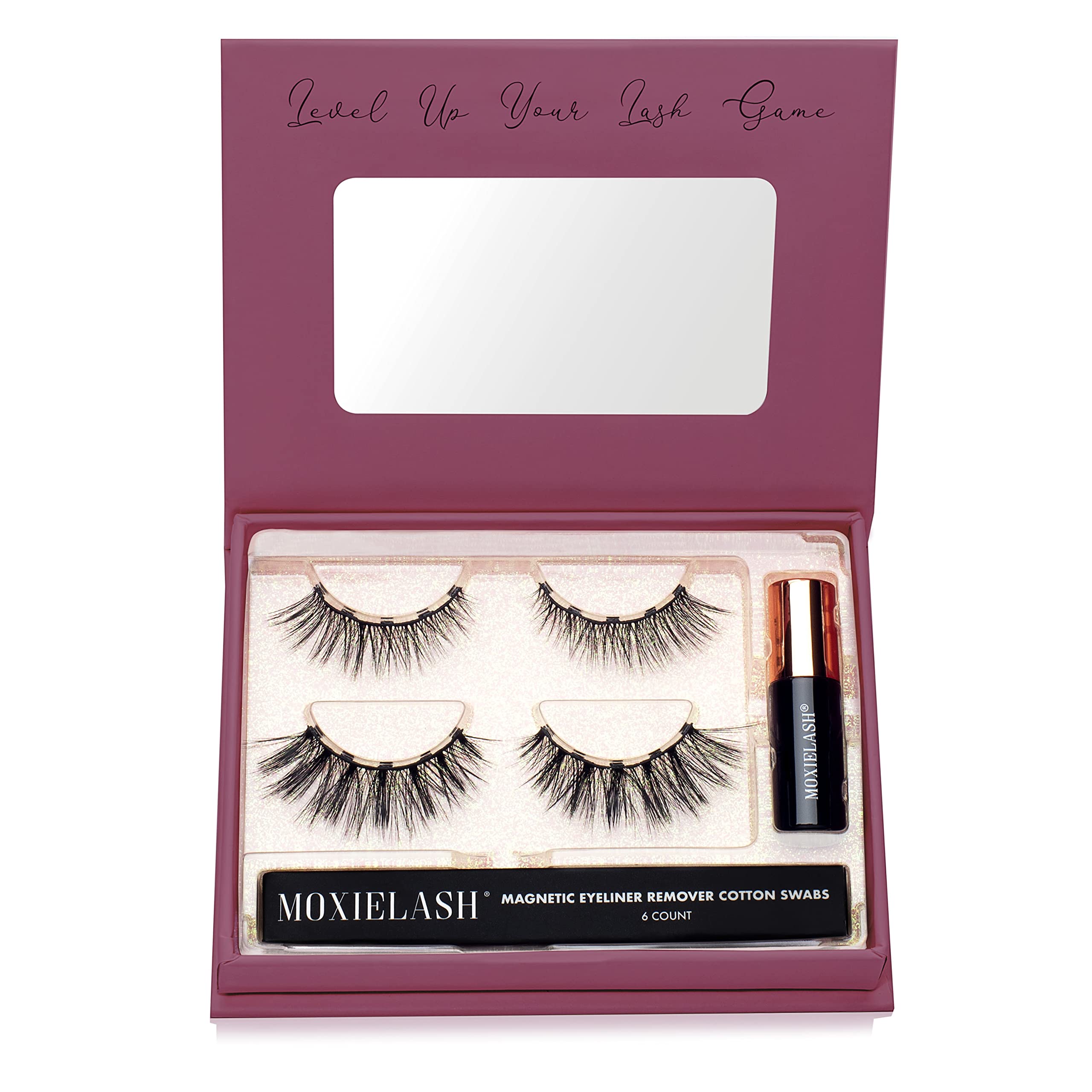 Moxielash Magnetic Eyelashes With Eyeliner Kit - Essentials Kit Vol 3 - Natural Looking False Eyelashes - Wifey & Sexy Lash + Ma