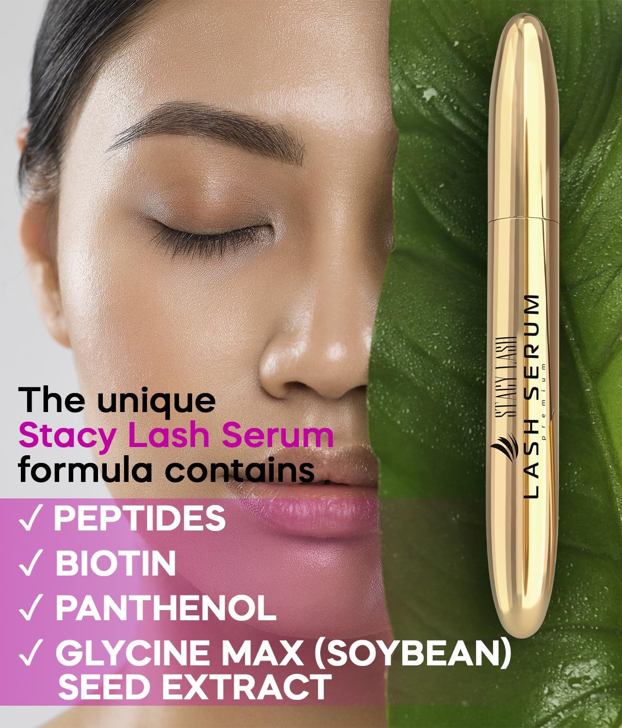 Lash Shampoo 100Ml+ Eyelash Growth Serum By Stacy Lash/Eye Makeup Remover + Lash Serum For Eyelash Growth And Thickness/Lash Cle