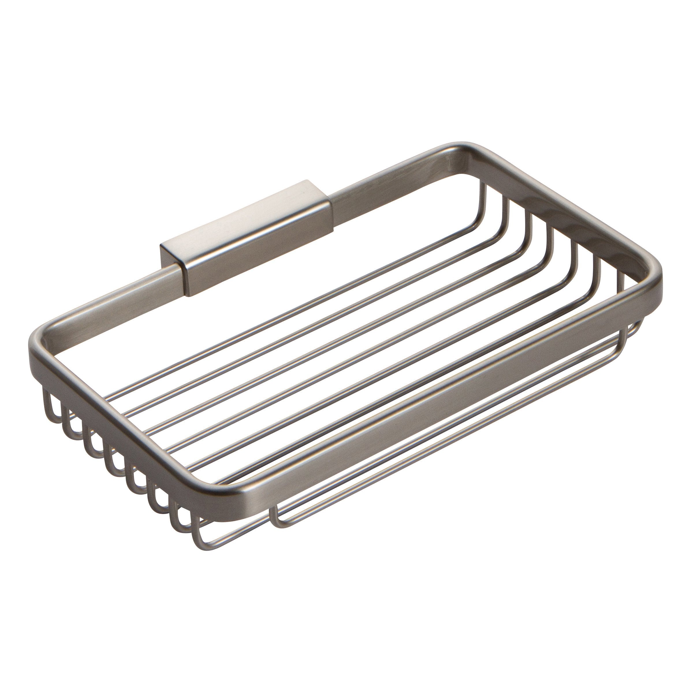 Ginger 551G/Sn Hotelier Wall Mounted Shower Toiletry Basket, Satin Nickel
