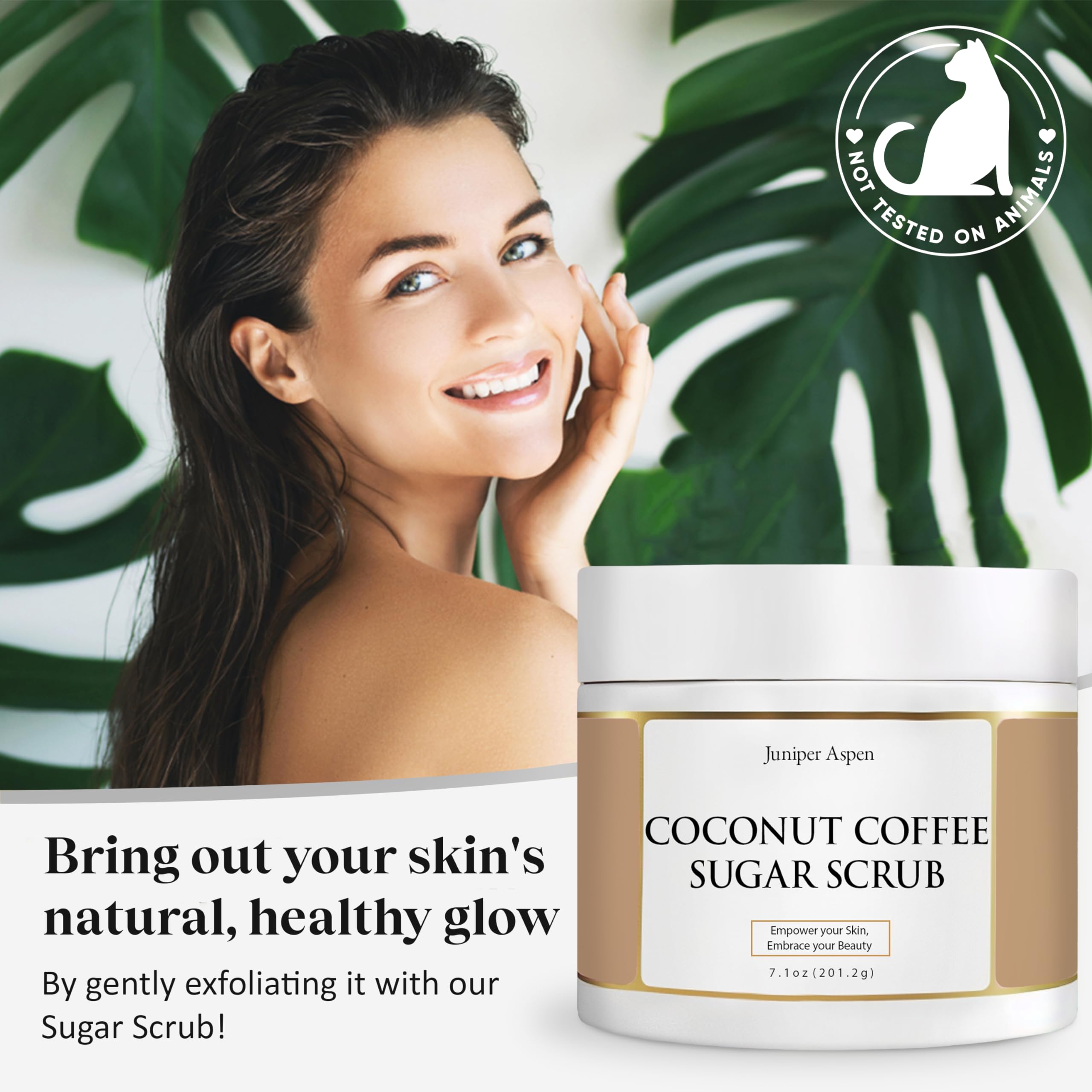 Coconut Coffee Sugar Body Scrub, Exfoliating Sugar Scrub That Foams To Moisturize And Exfoliate The Body, Hands, And Feet, Exfol