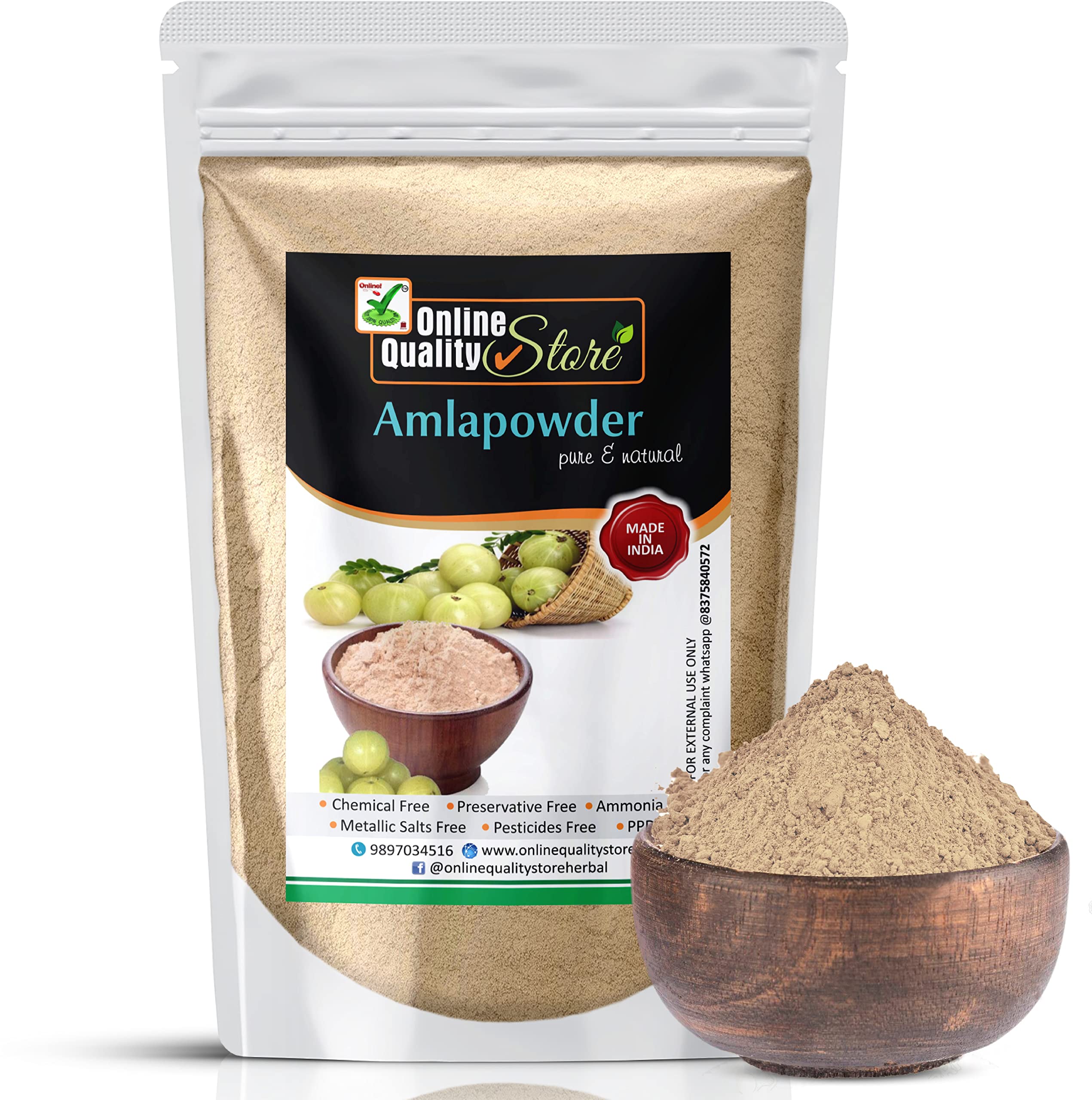 Online Quality Store Amla Powder Hair (400 Grams)
