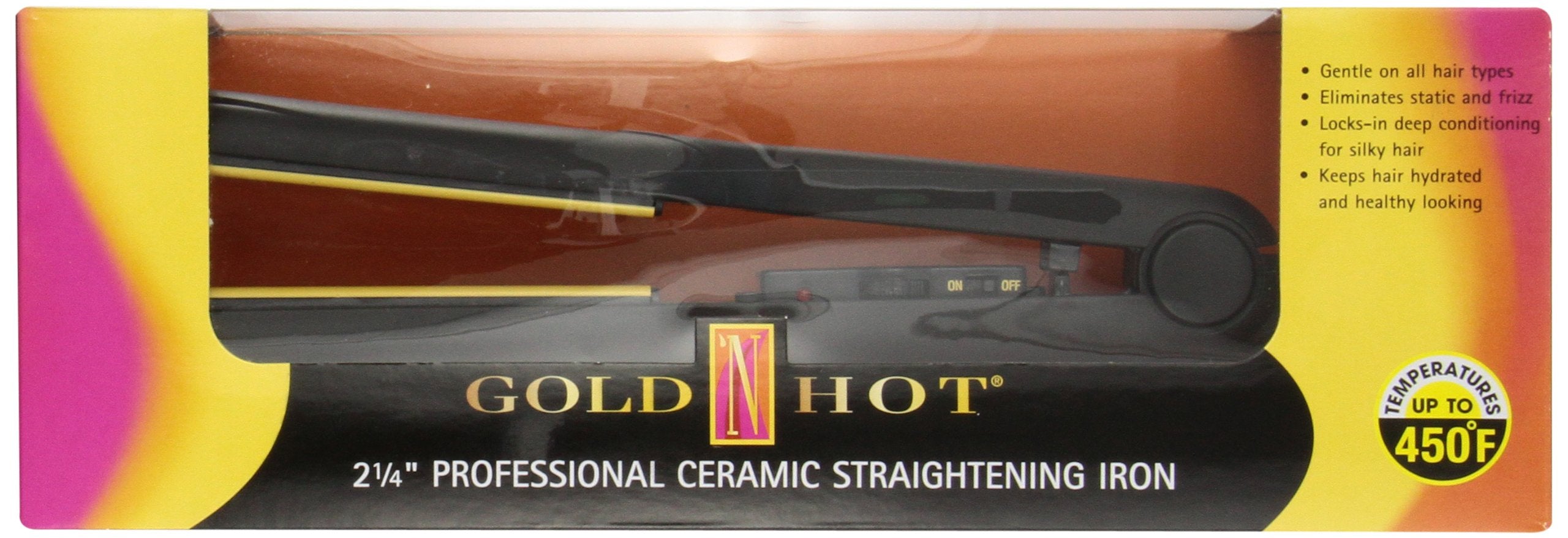 Gold N Hot GH2145 2-1/4 Professional Ceramic Flat Iron