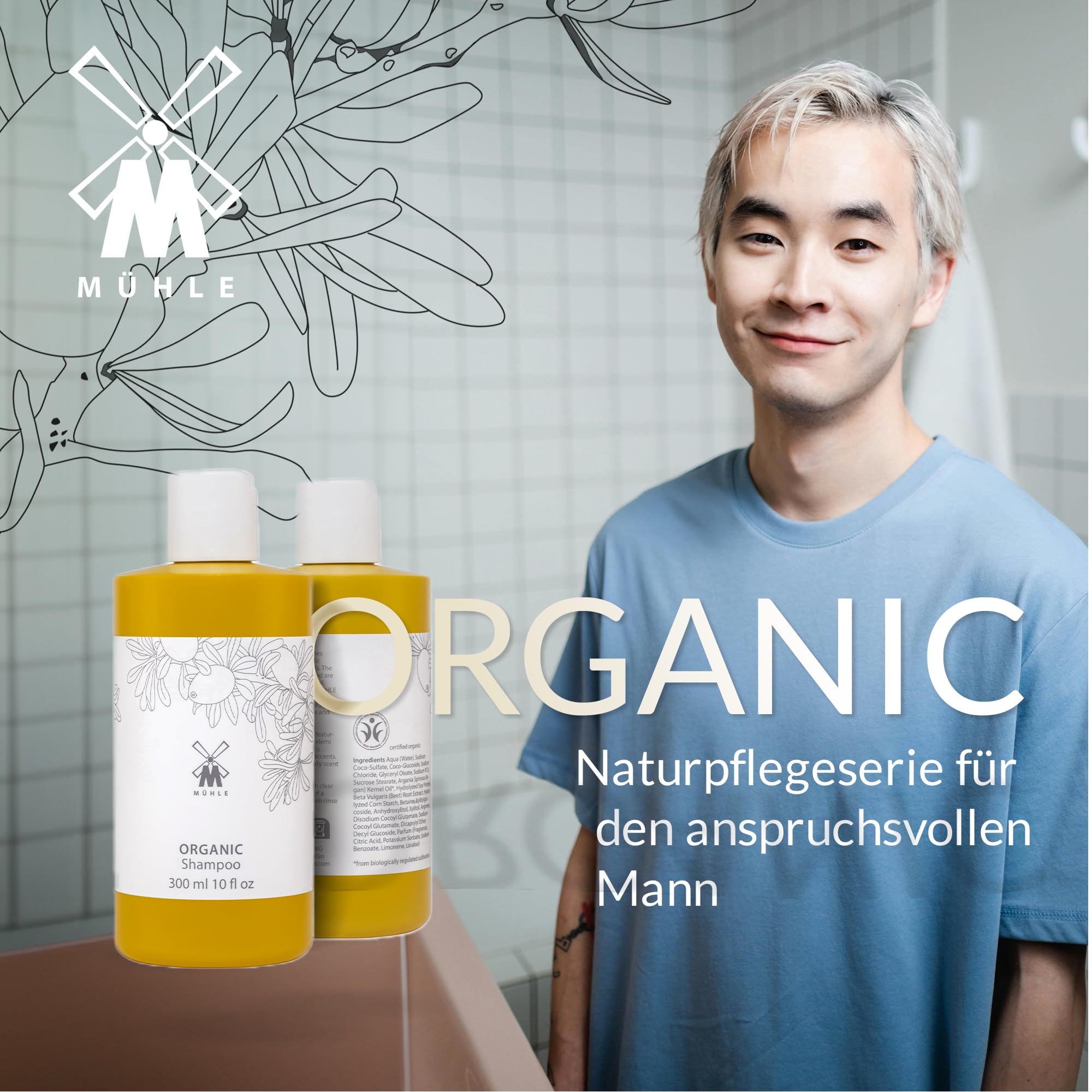MHLE Organic Hair Shampoo, 250 ml