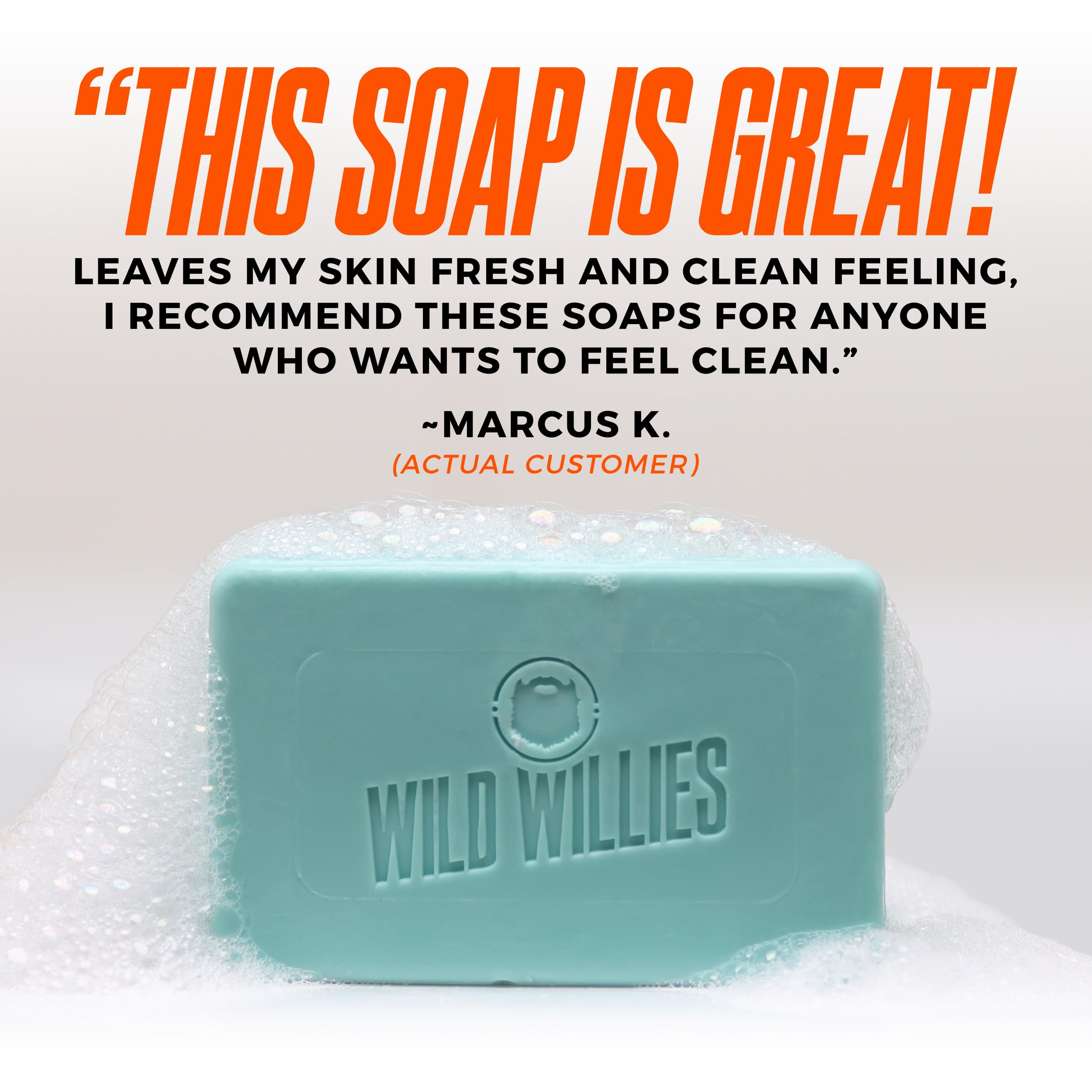 Wild Willies Moisturizing Mens Bar Soap - Bath Soaps With Shea Butter For Odor Protection - Natural Body Bar For Men - Sunrise R