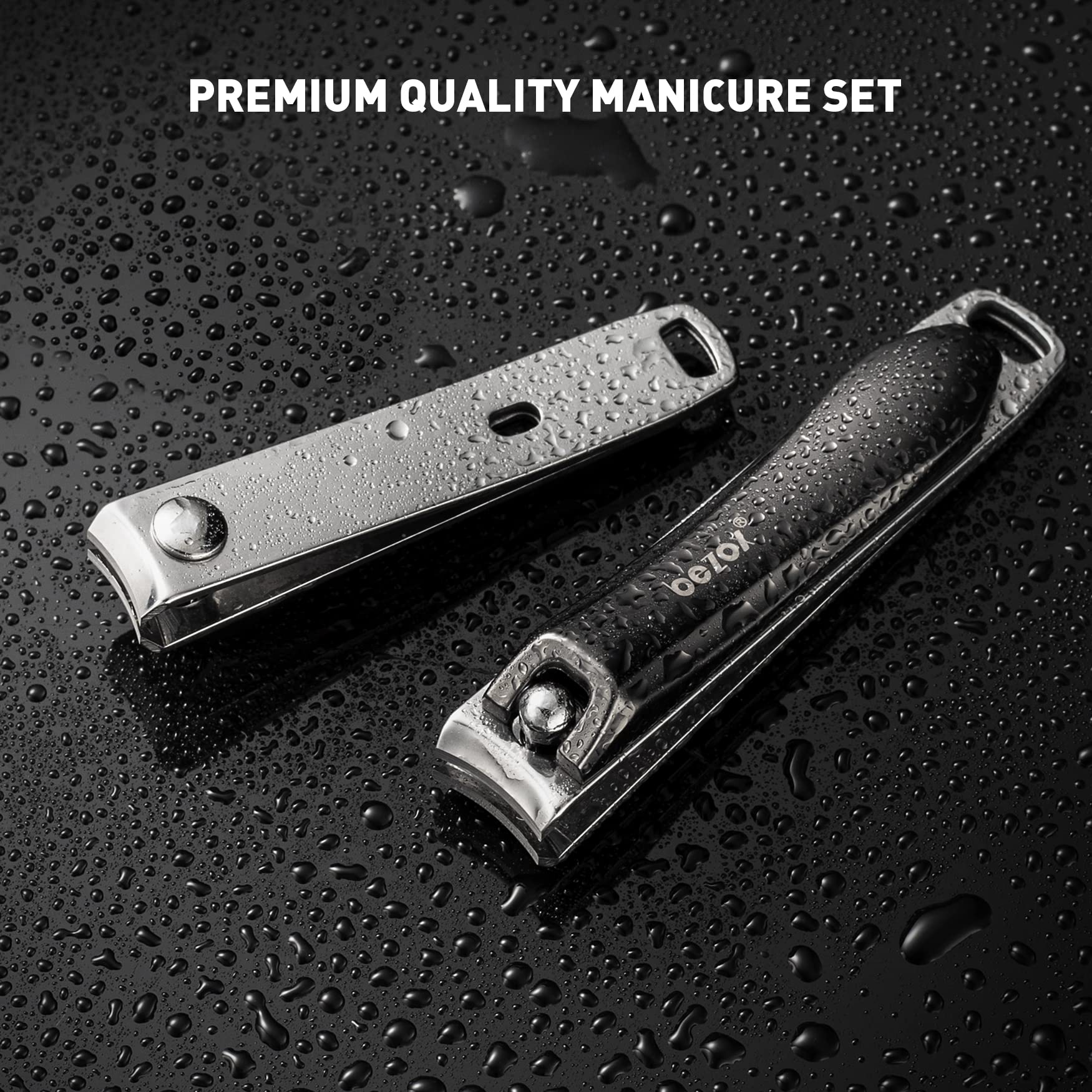 Bezox Nail Clipper Set, Ergonomic Toenail Clippers With Non-Slip Design, Professional Fingernail Clipper For Men And Women With