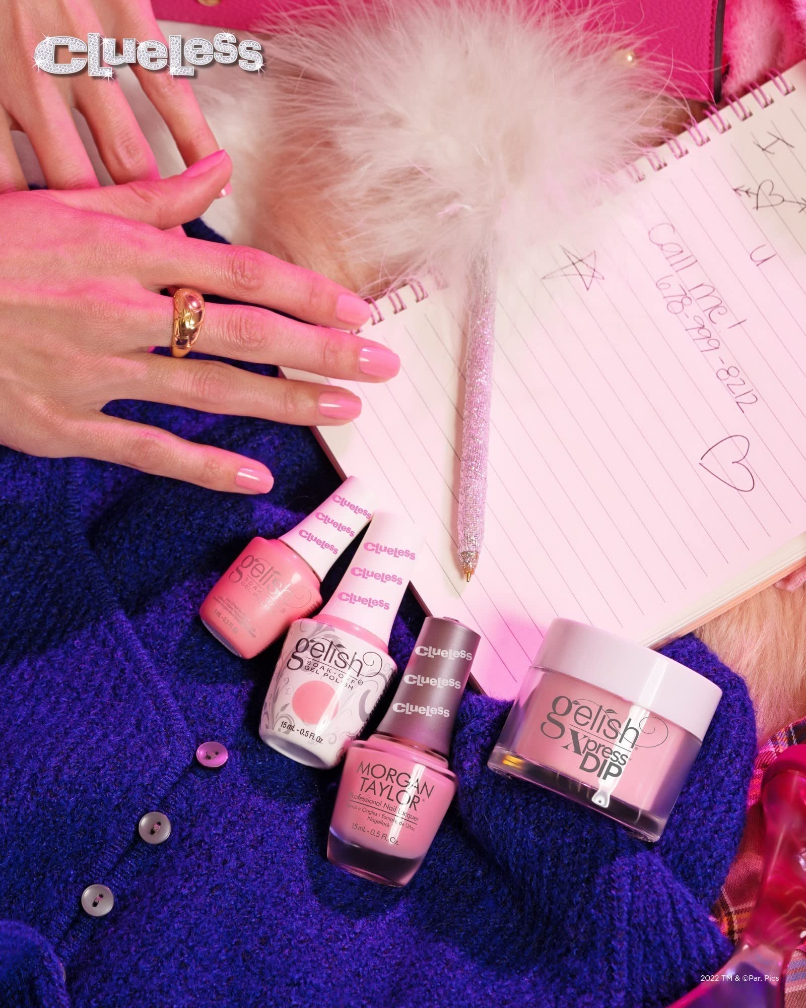 Morgan Taylor Nail Lacquer Summer Collection (Adorably Clueless) Pink NProfessional, Vibrant, Chip-Resistant, Fast-Drying, Long-