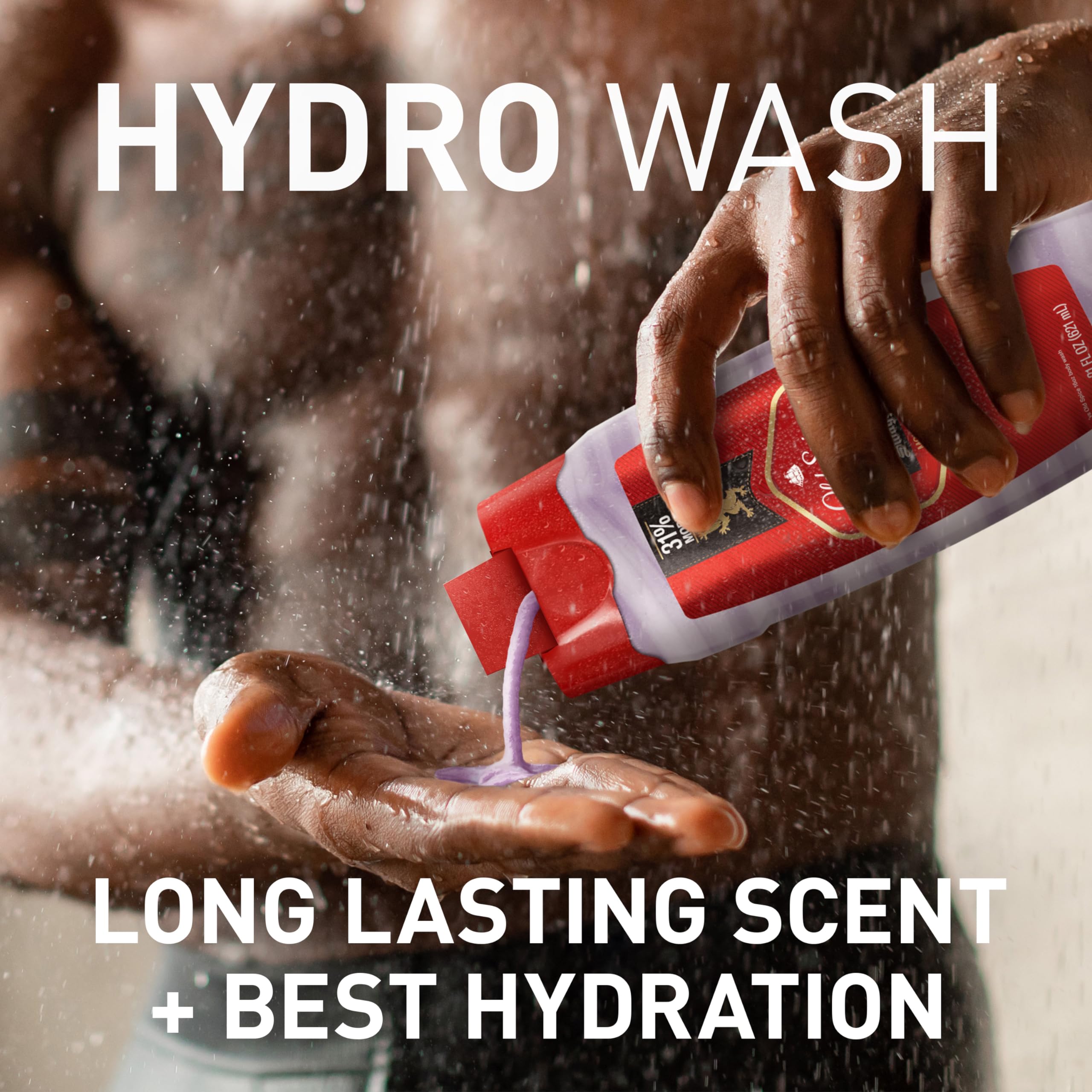 Old Spice Men 's Body Wash Moisturizing Hydro Wash, Swagger Scent, 21 oz (Pack of 4)