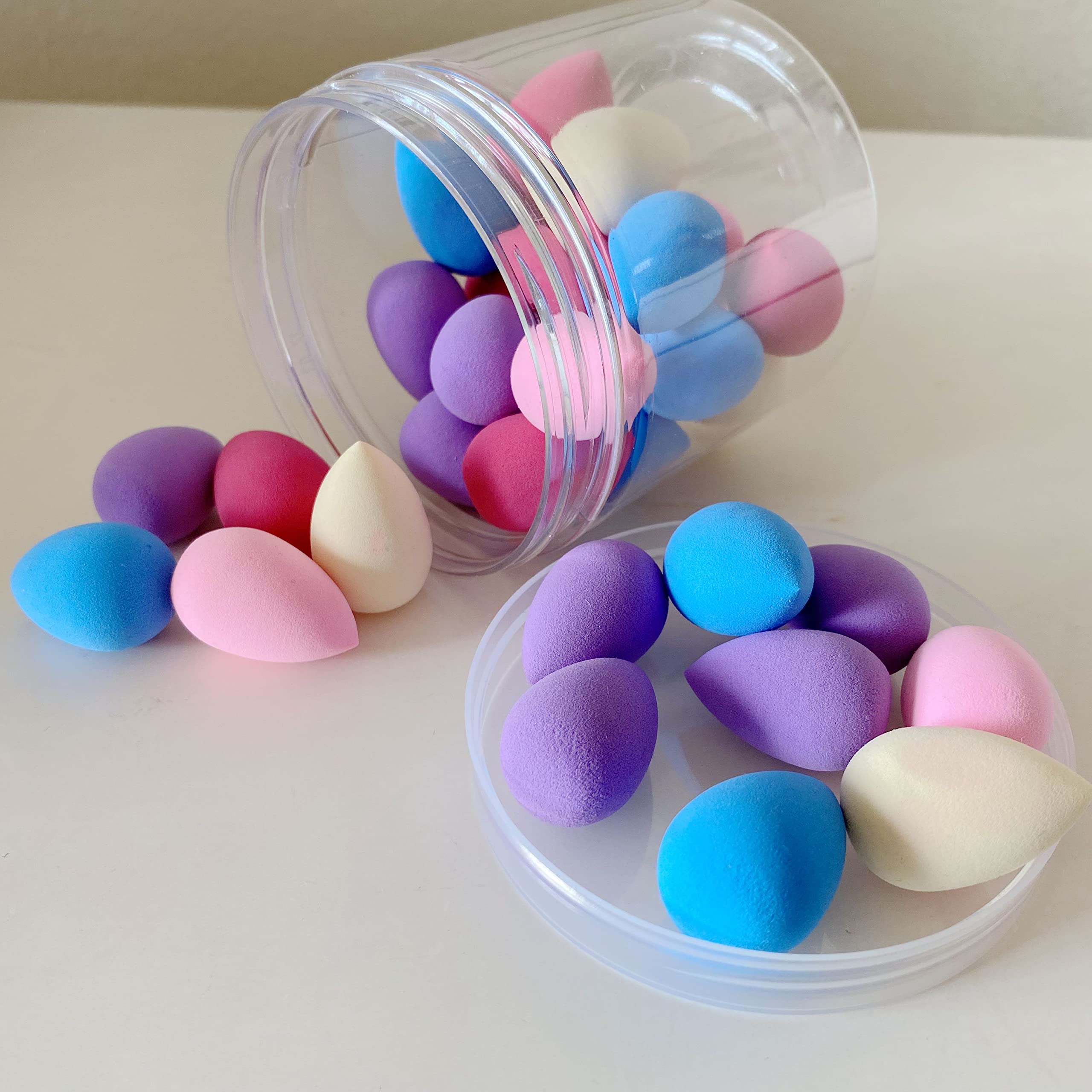 Mini Makeup Sponge Blender 30 Pcs, Beauty Blender Sponge For Foundation, Powder, Concealer And Eye Shadow,Under Eyes,Highlight A
