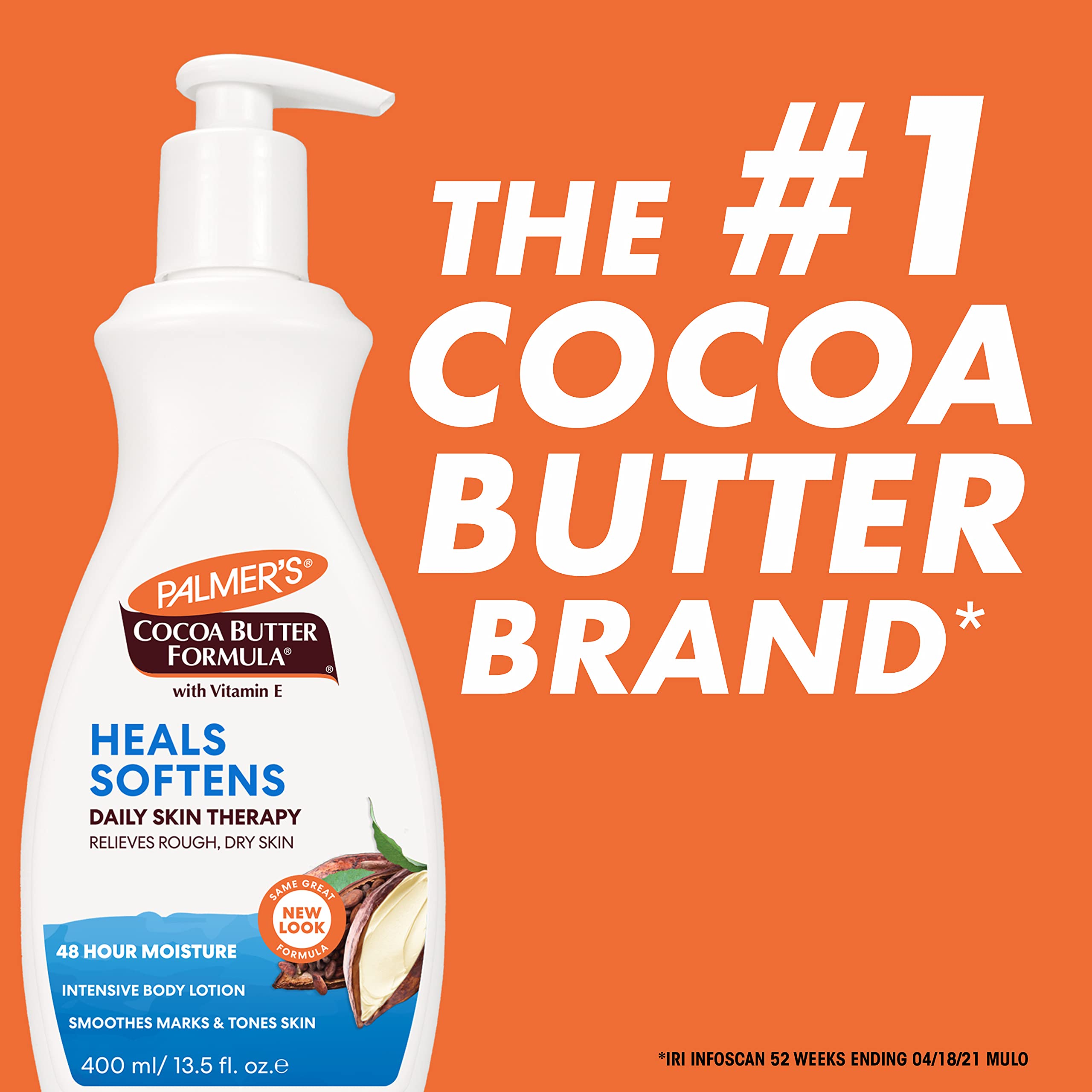 Palmer'S Cocoa Butter Formula Daily Skin Therapy Cocoa Butter Body Lotion For Dry Skin, Hand & Body Conditioner, Pump Bottle,13.