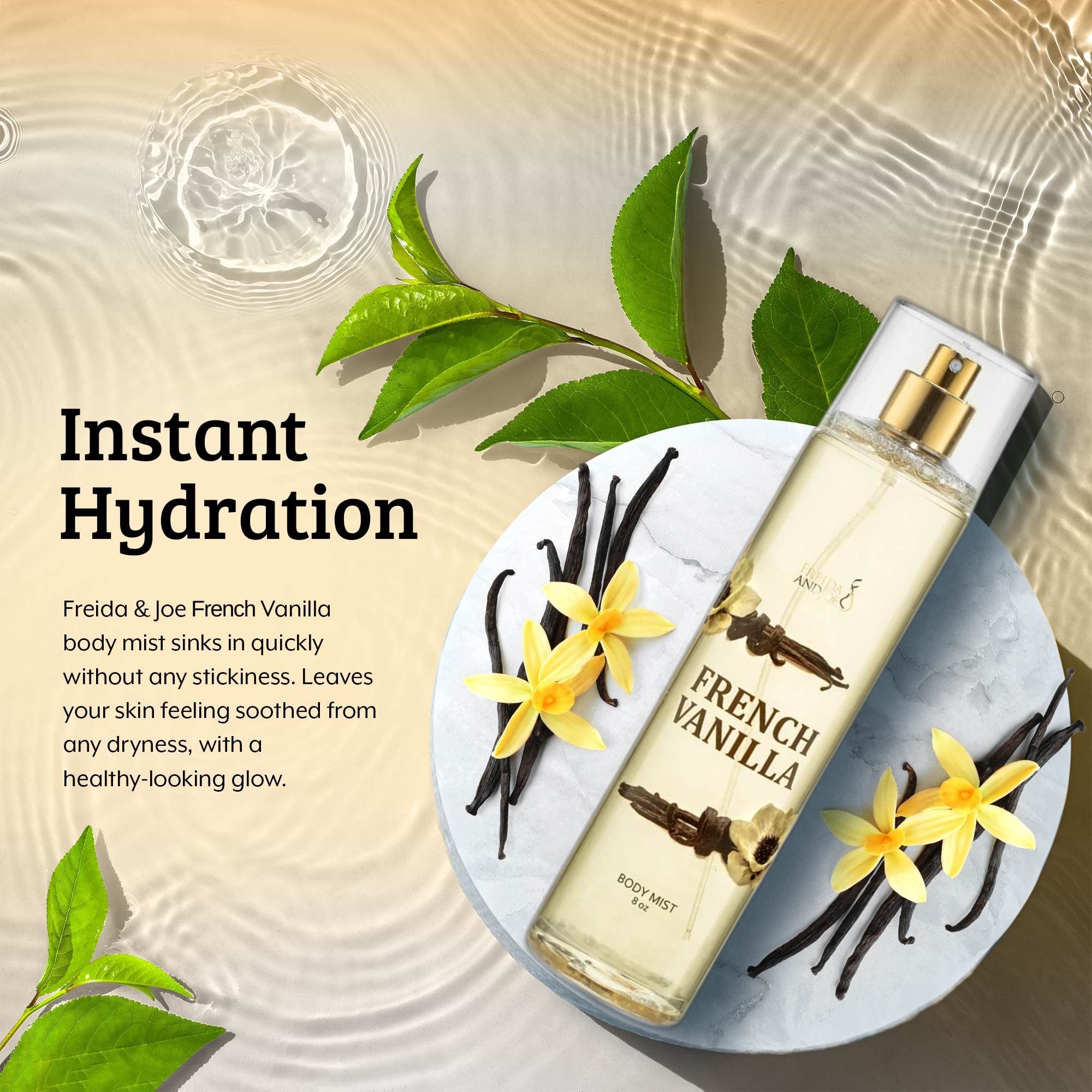 Body Spray For Women, French Vanilla Spray Fragrance Body Mist, Unisex Rich, Comforting, And Sweet Aroma French Vanilla Scented