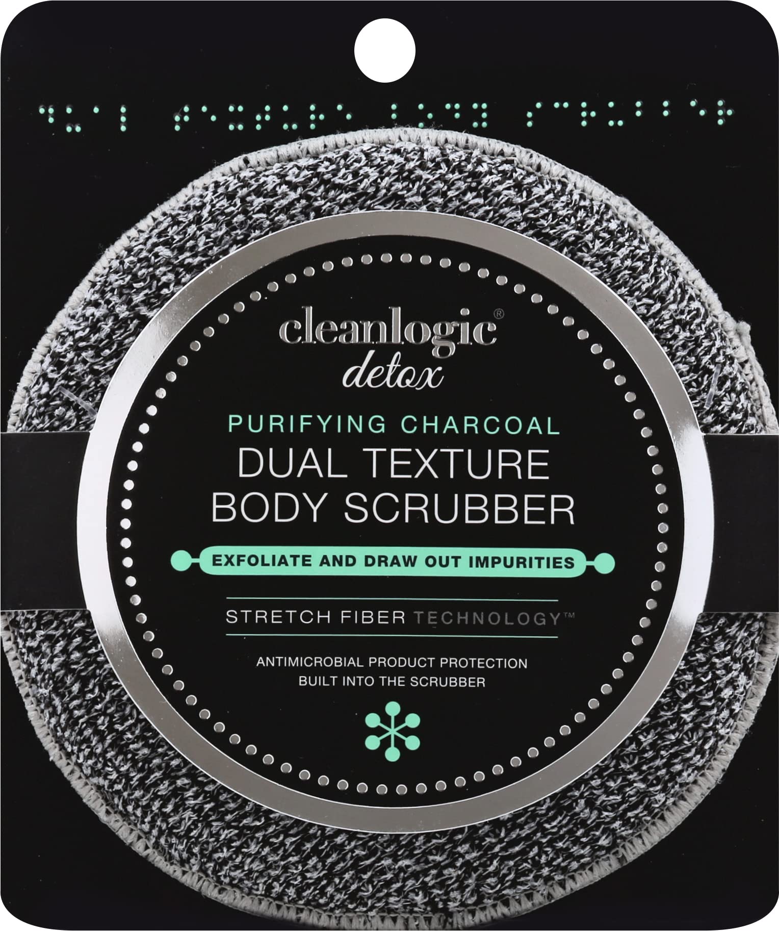 Clean Logic Detox Charcoal Scrubber Body Dual Texture
