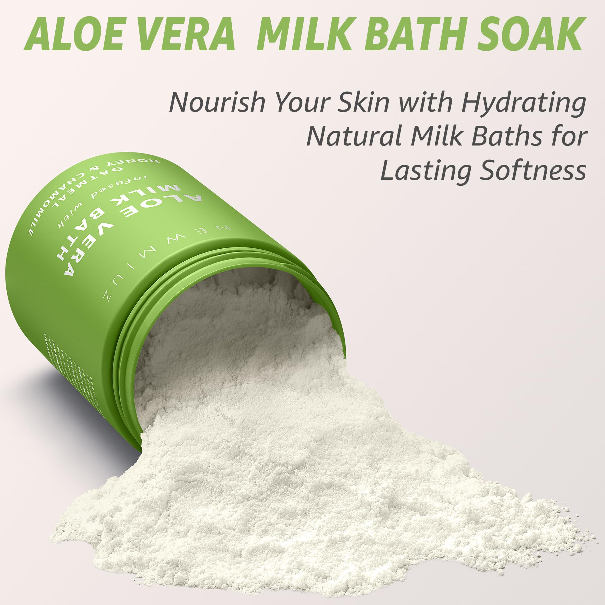 Creamy Oats Milk Bath Soak - Hydrate Moisturize Soften Skin - Aloe Vera Honey Chamomile Luxury Spa Bath Salt Mother'S Birthday C